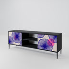 MAGIC NATURE Móvel de TV com 2 Portas em Acabamento Preto