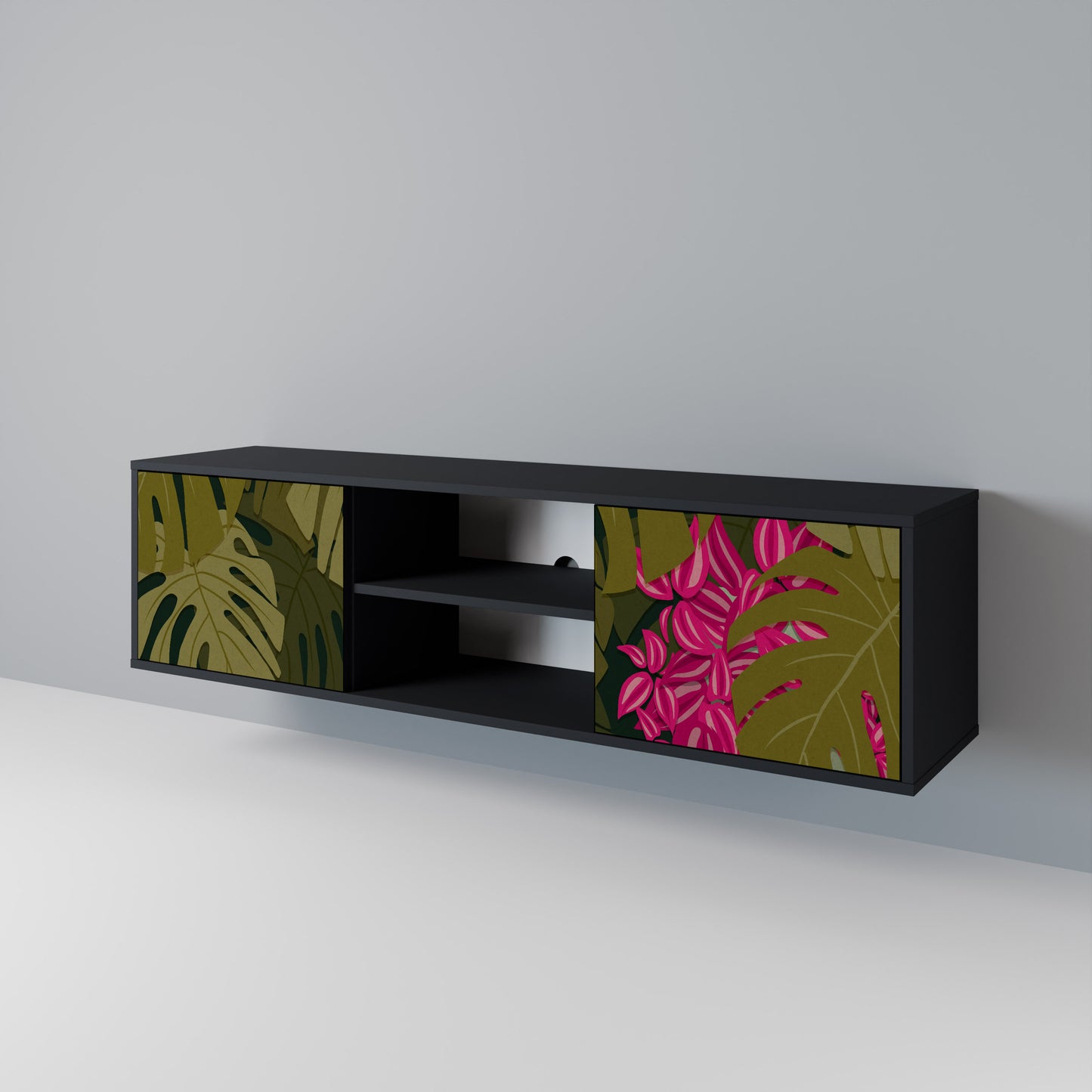 TROPICAL BEAUTY 2-Door TV Cabinet
