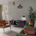 SPRING THOUGHTS Móvel de TV com 2 Portas em Acabamento Preto