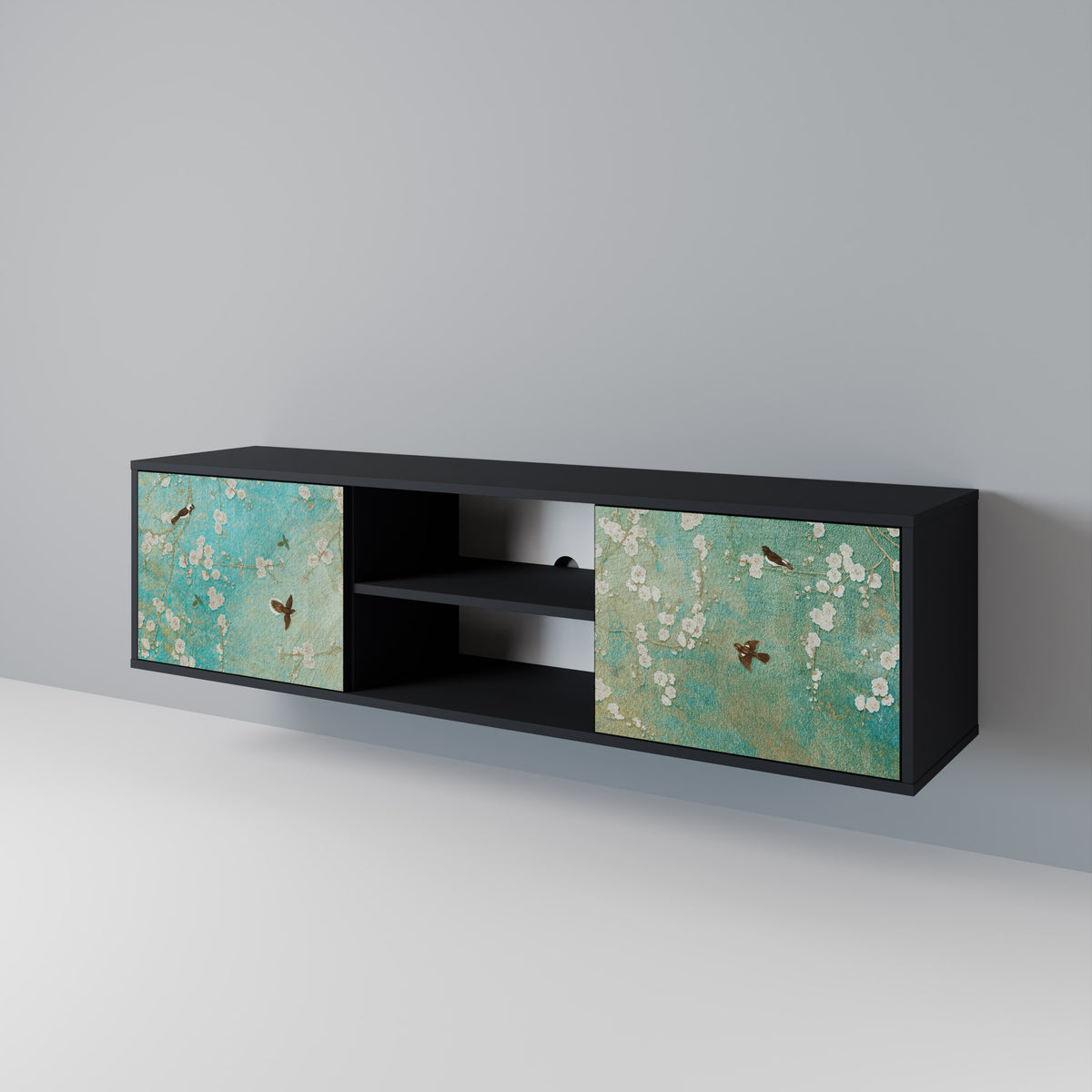 BLOOMING CHARM 2-Door TV Cabinet