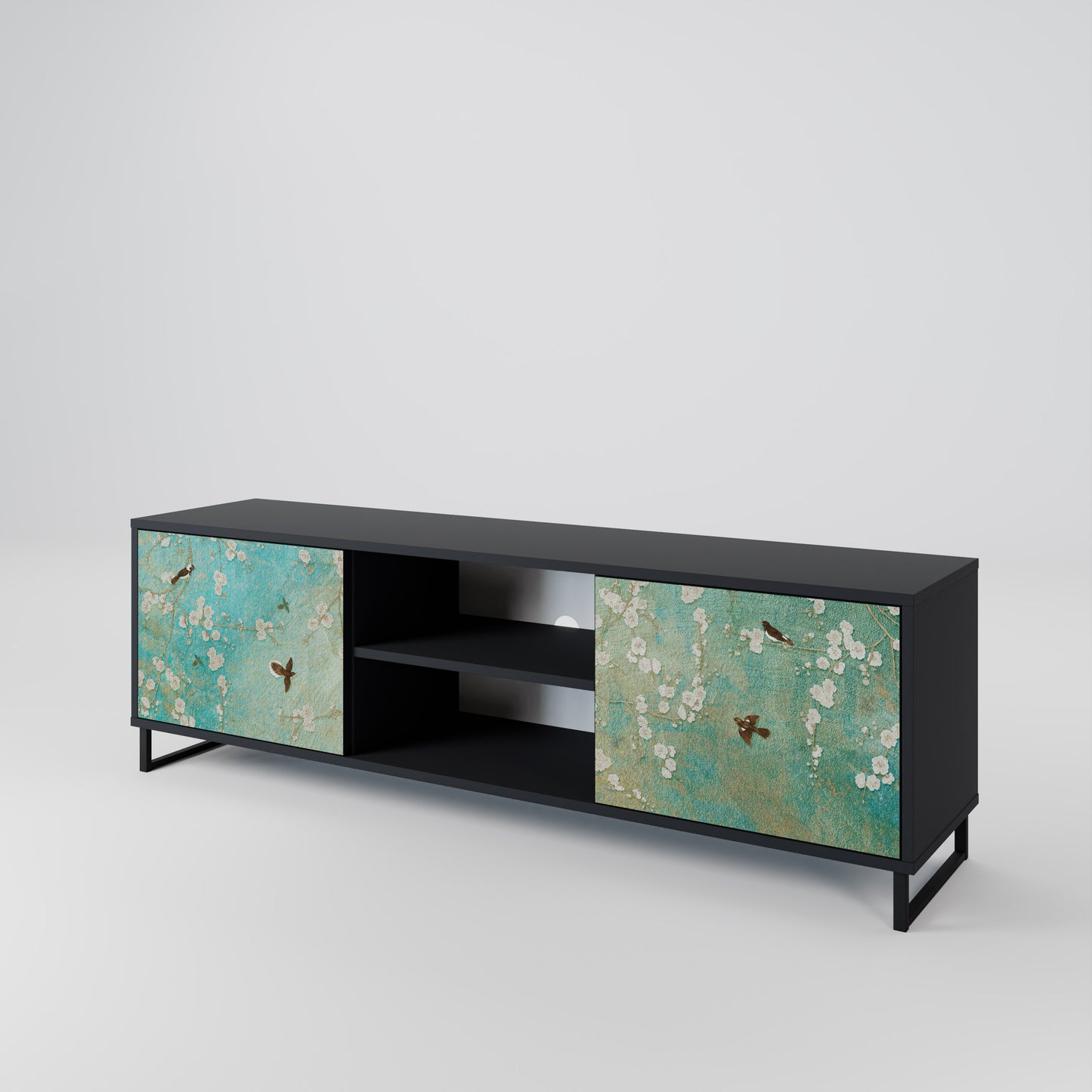 BLOOMING CHARM 2-Door TV Cabinet