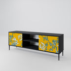 YELLOW CHINOISERIE Móvel de TV com 2 Portas em Acabamento Preto
