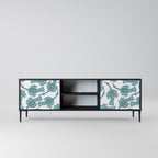 WATERSPOUT SONGIBIRD 2-Door TV Stand in Black Finish