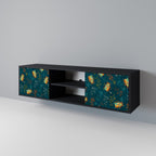 AUTUMN INSECTS Móvel de TV com 2 Portas em Acabamento Preto