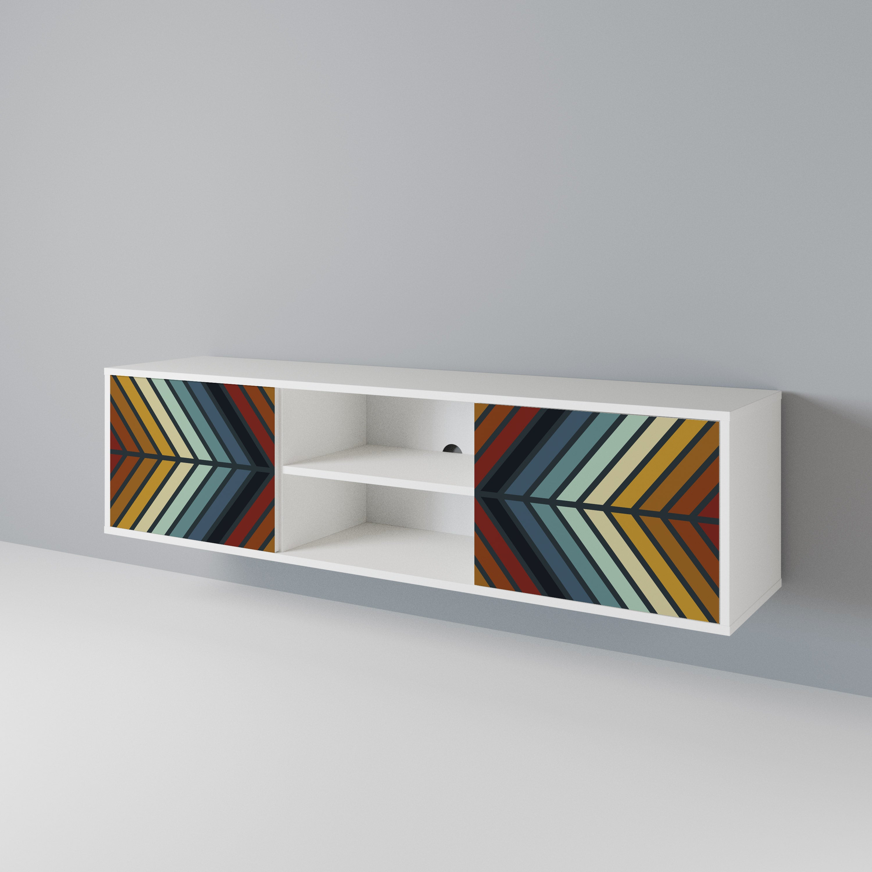 INDIGENOUS ZIGZAG Móvel de TV de 2 Portas