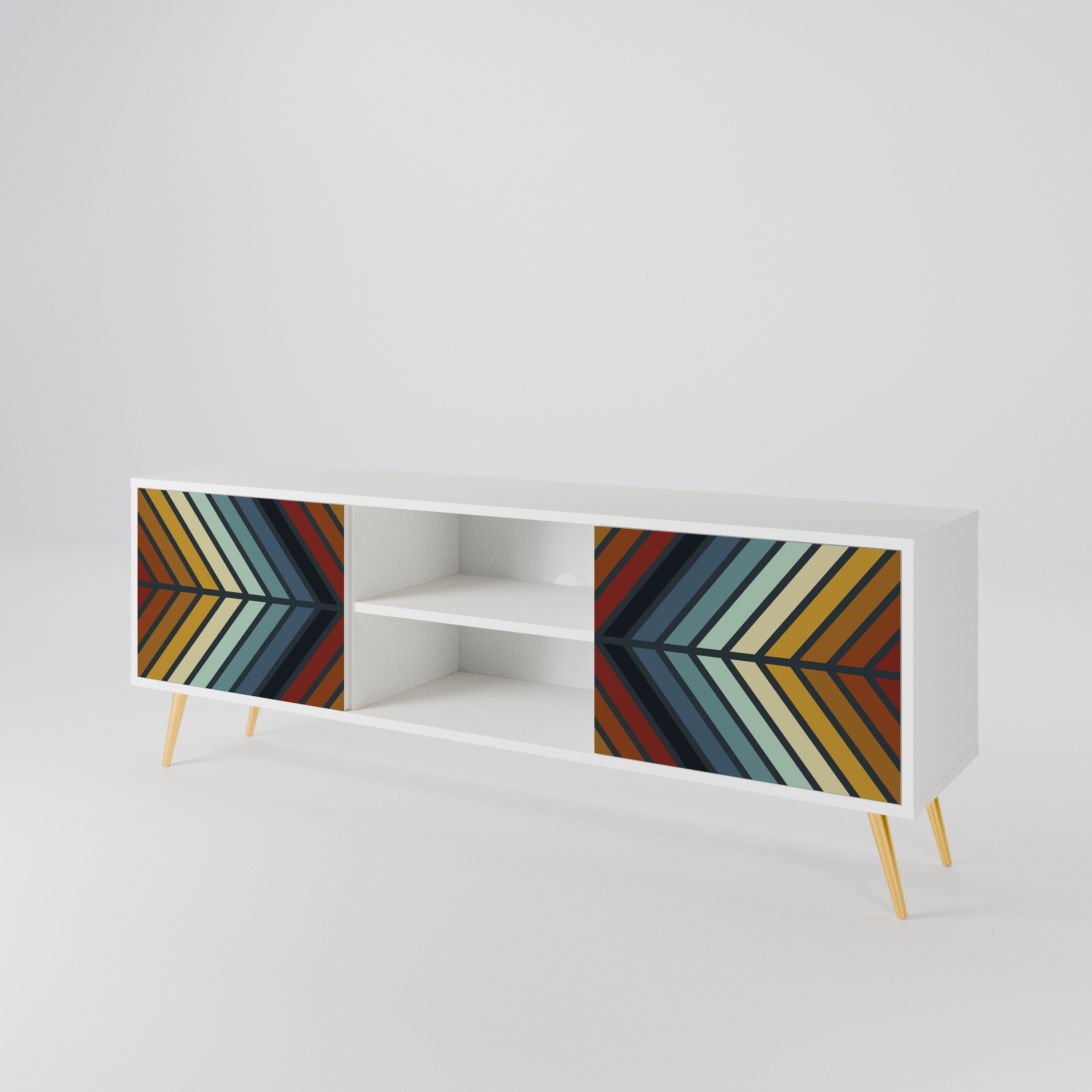 INDIGENOUS ZIGZAG Móvel de TV de 2 Portas