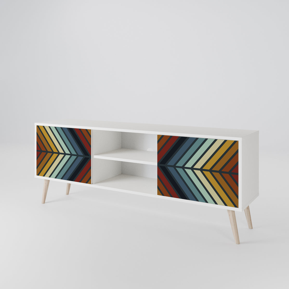 INDIGENOUS ZIGZAG 2-Door TV Cabinet
