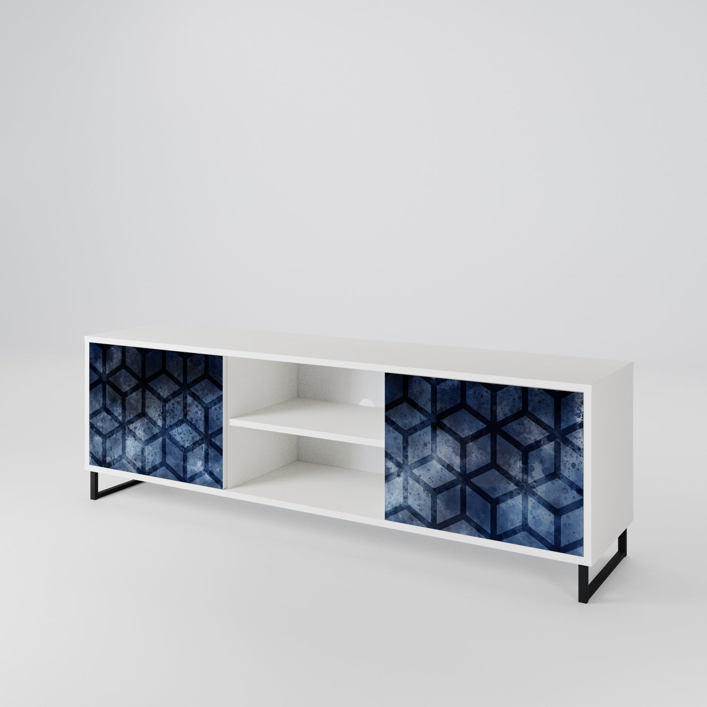 CUBIC MIST Móvel de TV de 2 Portas
