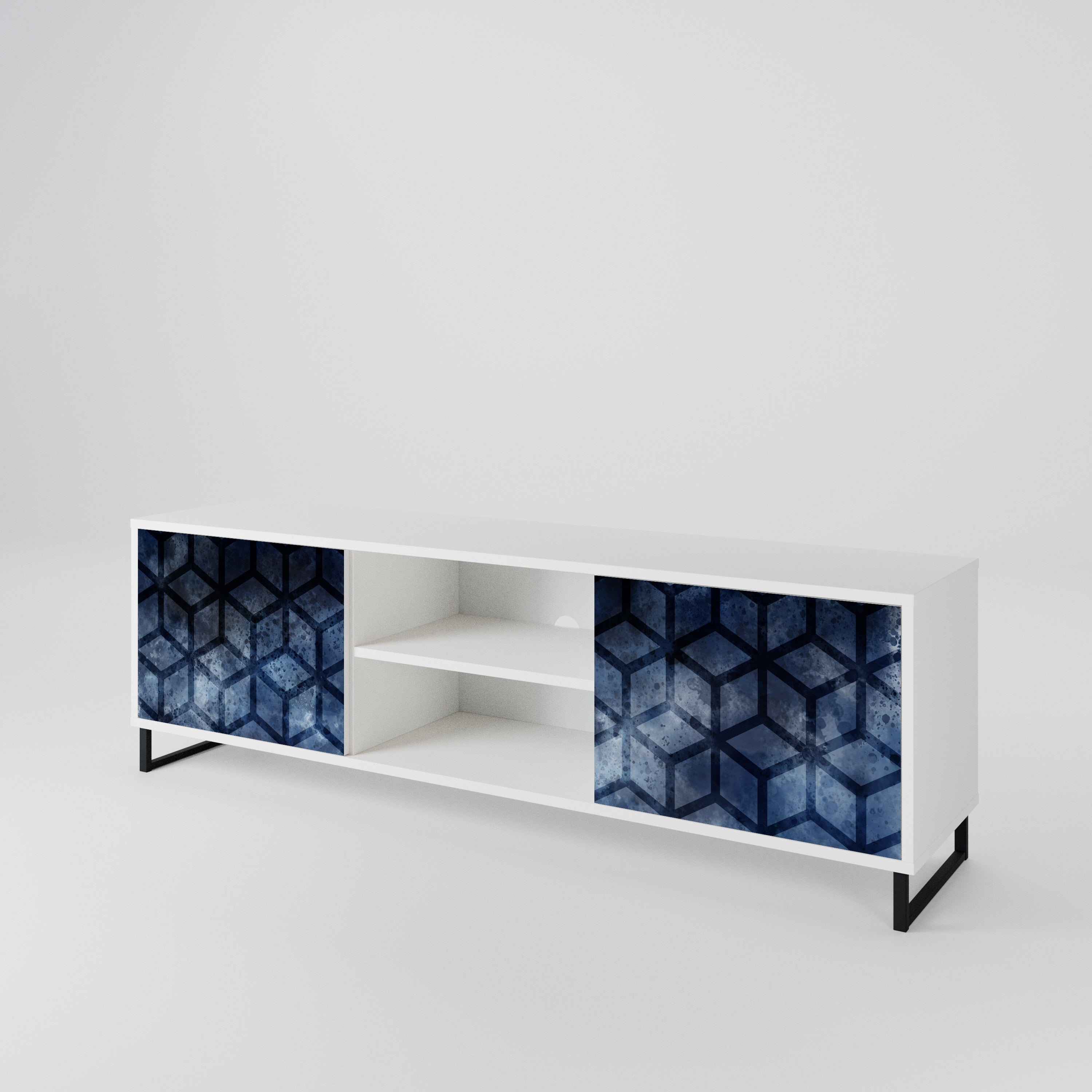CUBIC MIST Móvel de TV de 2 Portas
