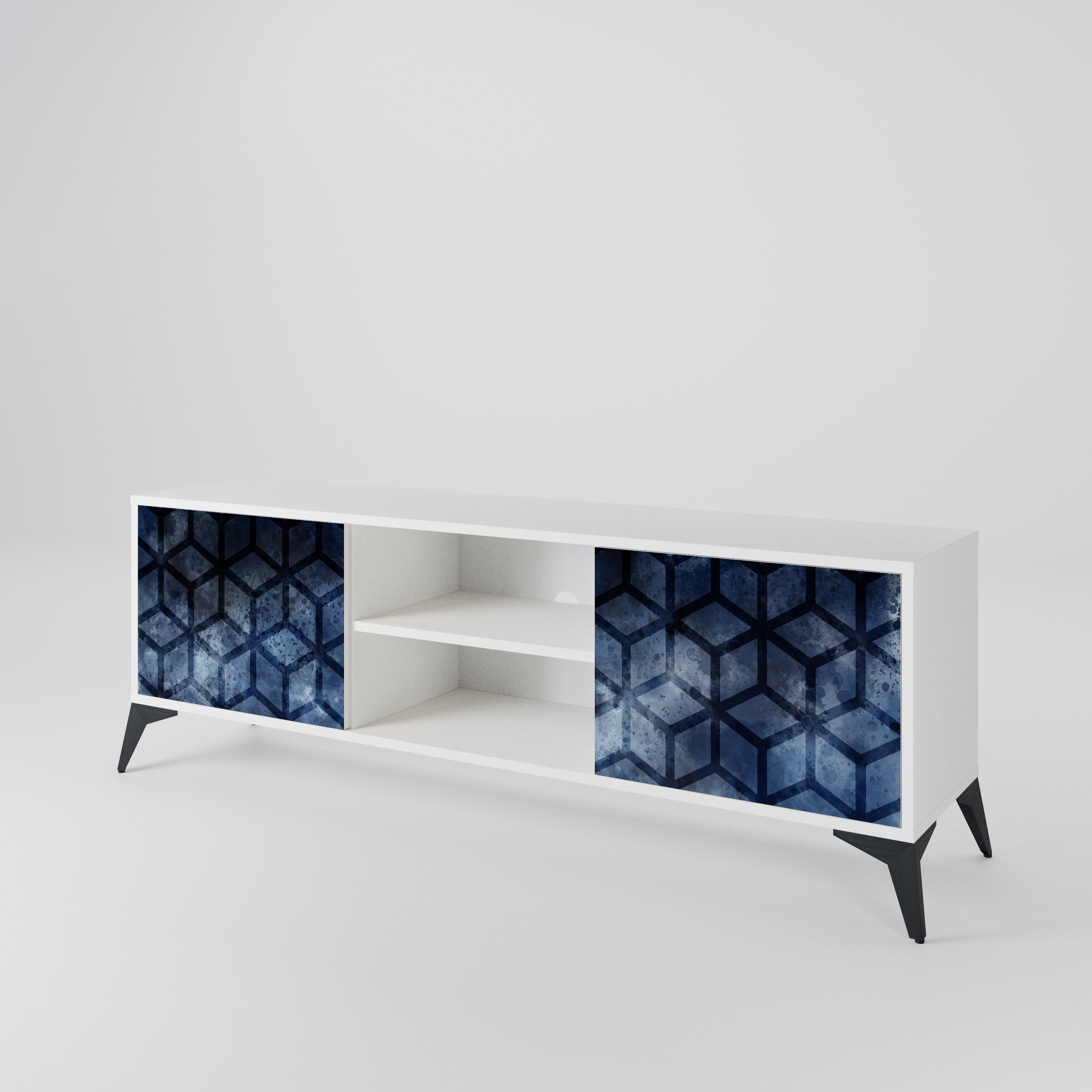 CUBIC MIST Móvel de TV de 2 Portas