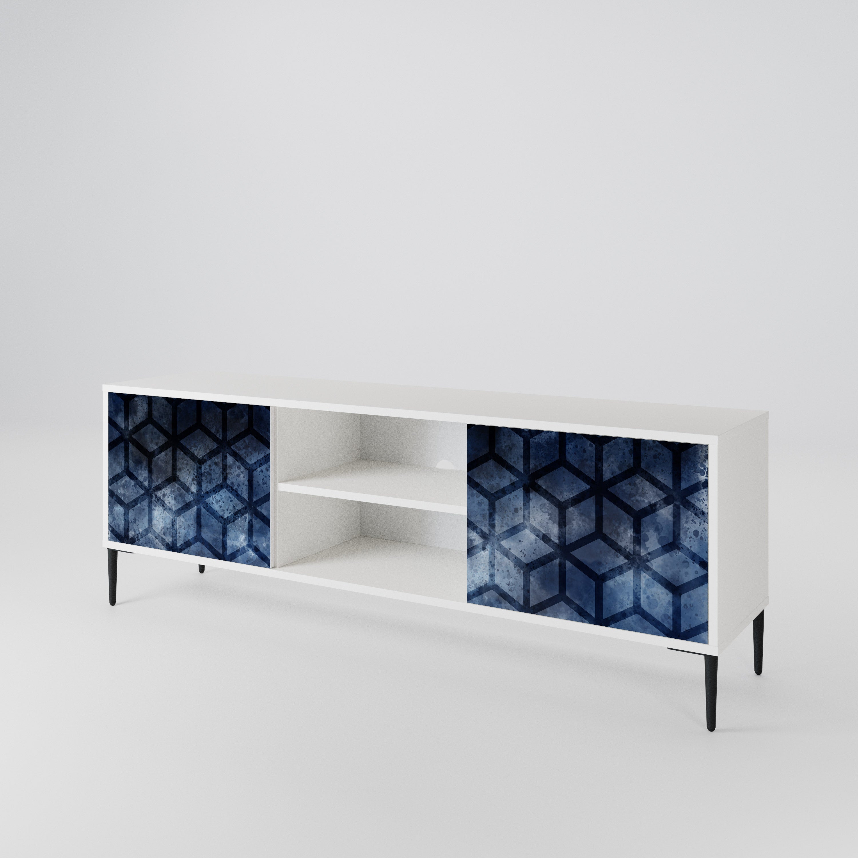 CUBIC MIST Móvel de TV de 2 Portas