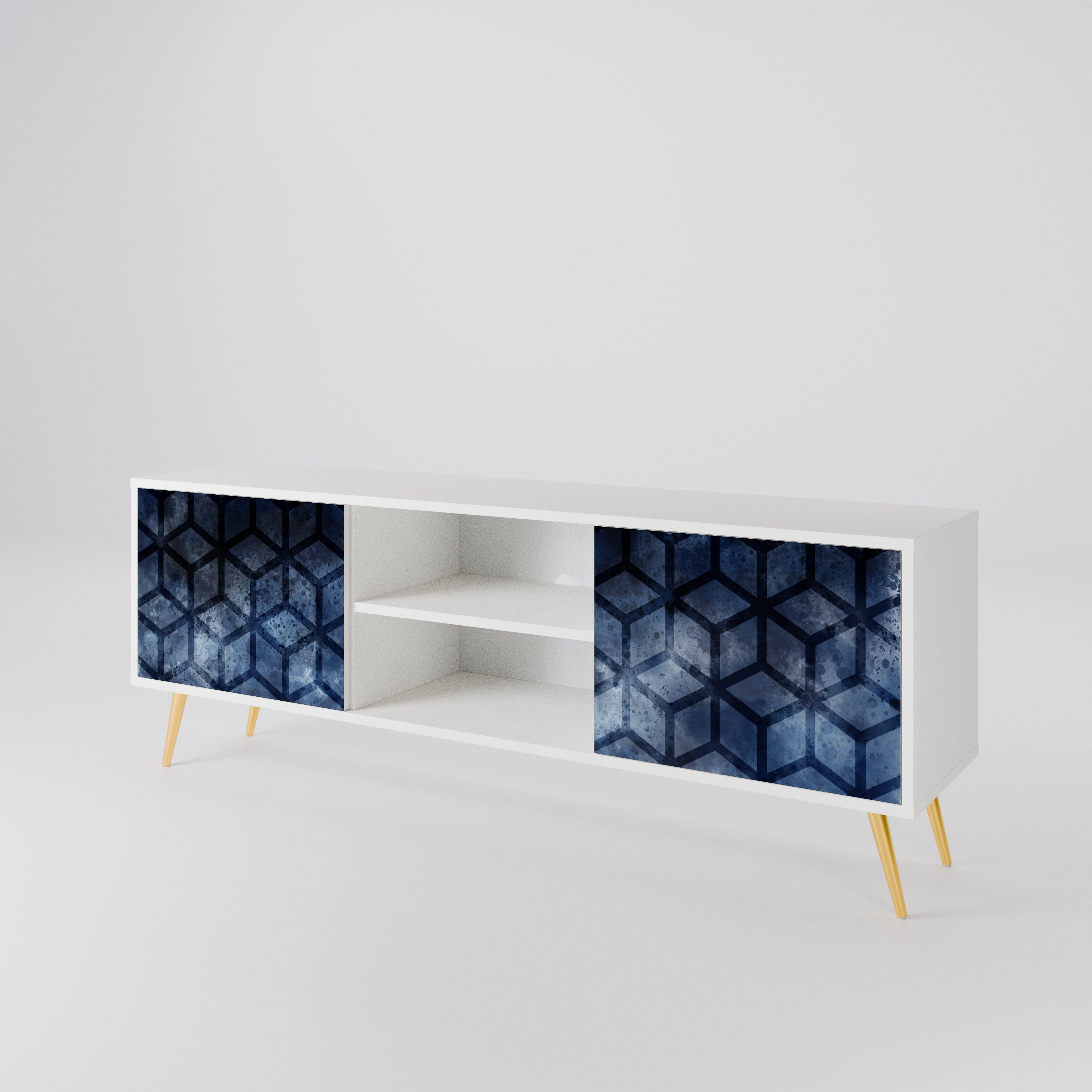 CUBIC MIST Móvel de TV de 2 Portas