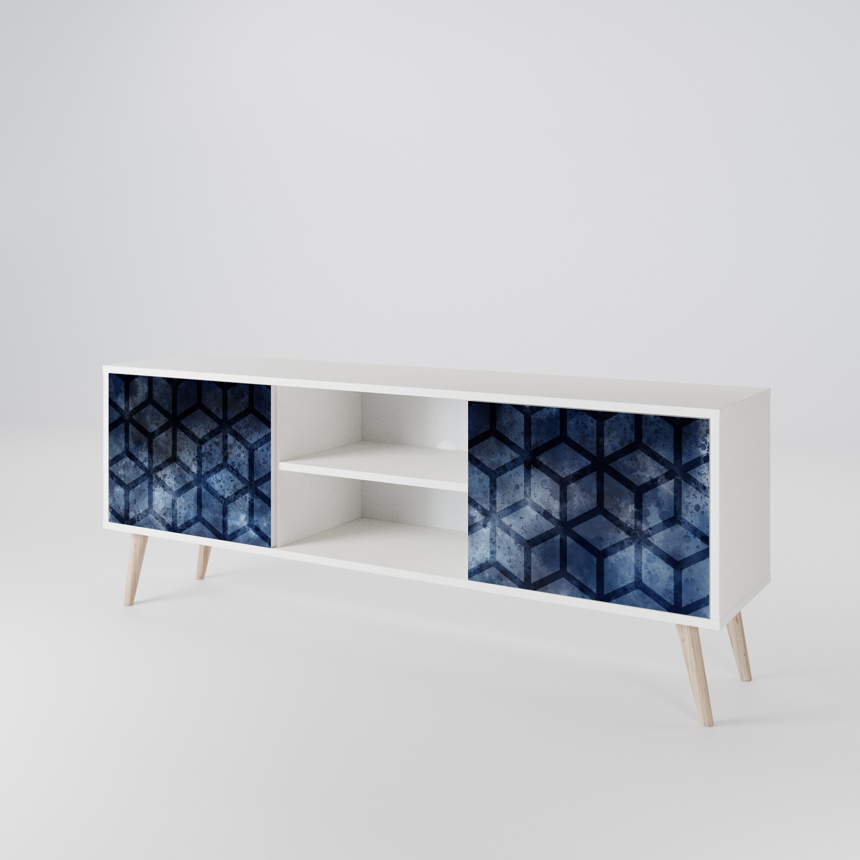 CUBIC MIST Móvel de TV de 2 Portas