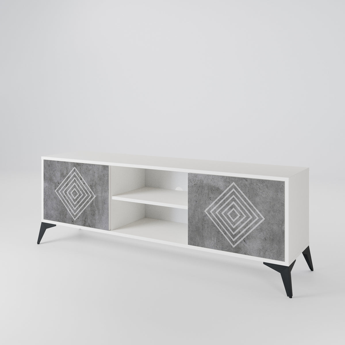 POLYGONAL ARTISTRY Móvel de TV de 2 Portas