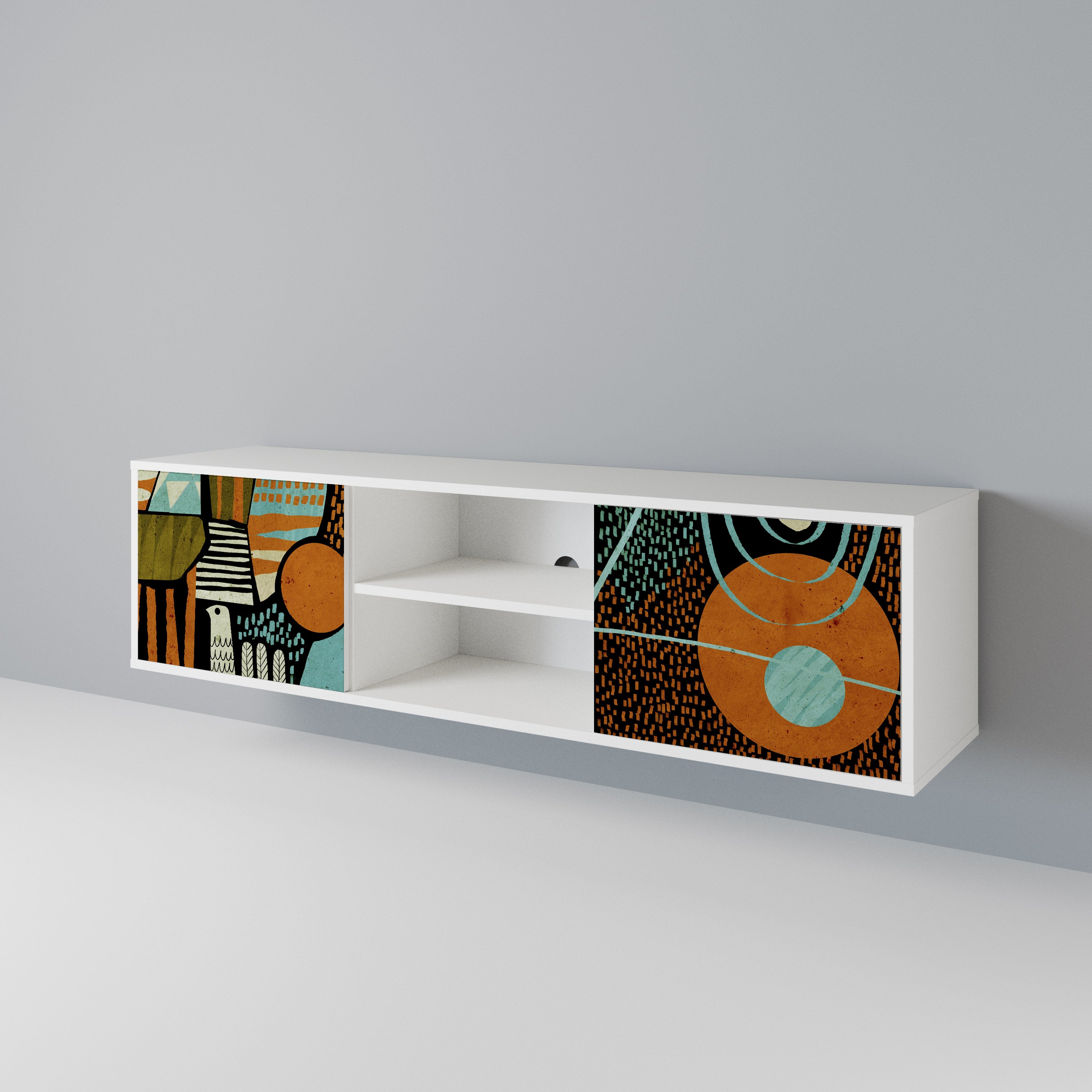 GEODE GLIMMER Móvel de TV de 2 Portas