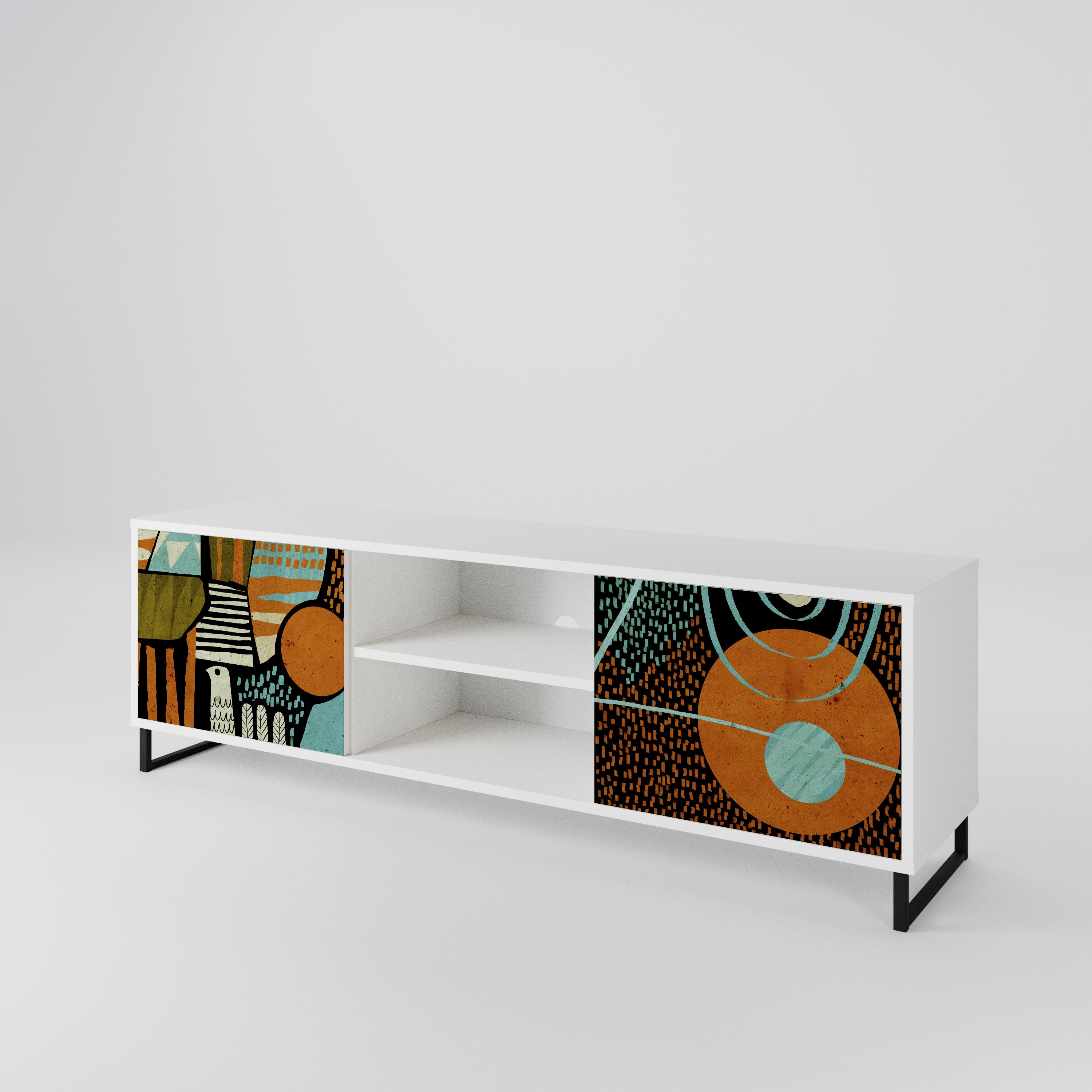 GEODE GLIMMER Móvel de TV de 2 Portas