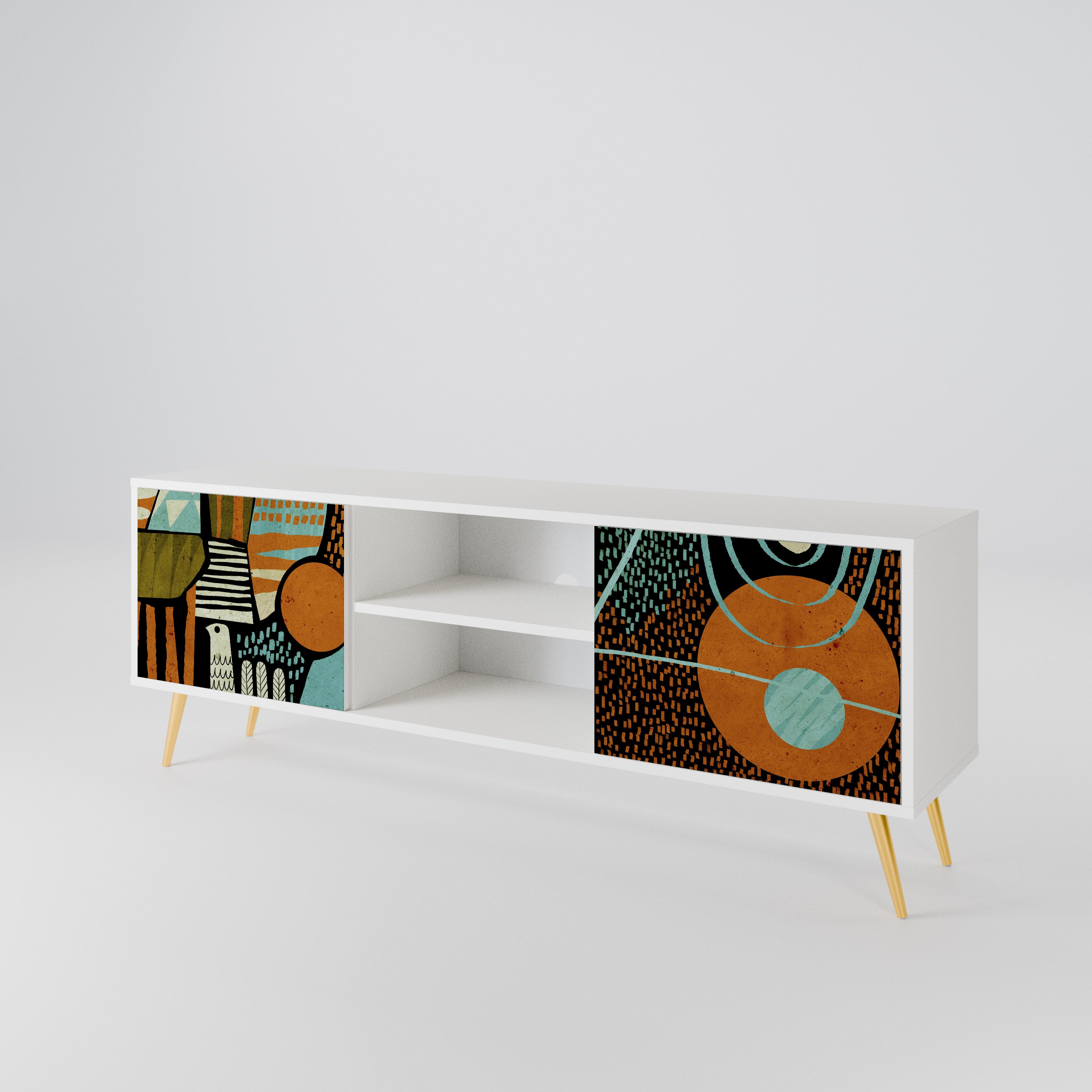 GEODE GLIMMER Móvel de TV de 2 Portas