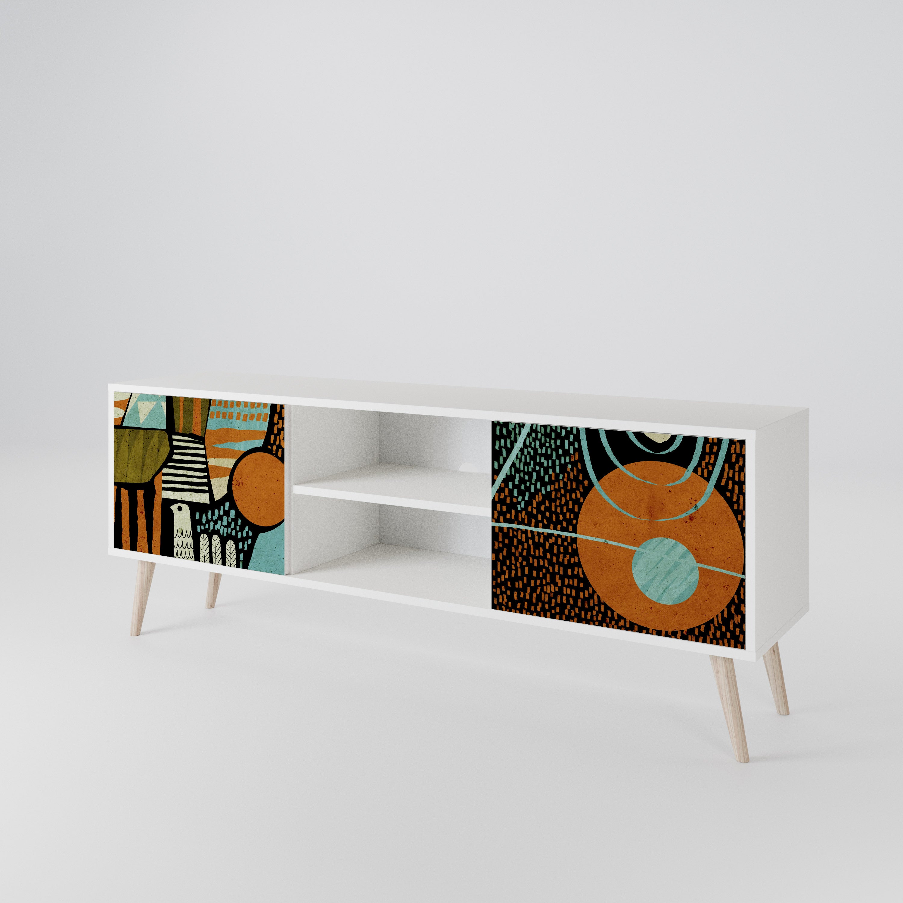 GEODE GLIMMER Móvel de TV de 2 Portas