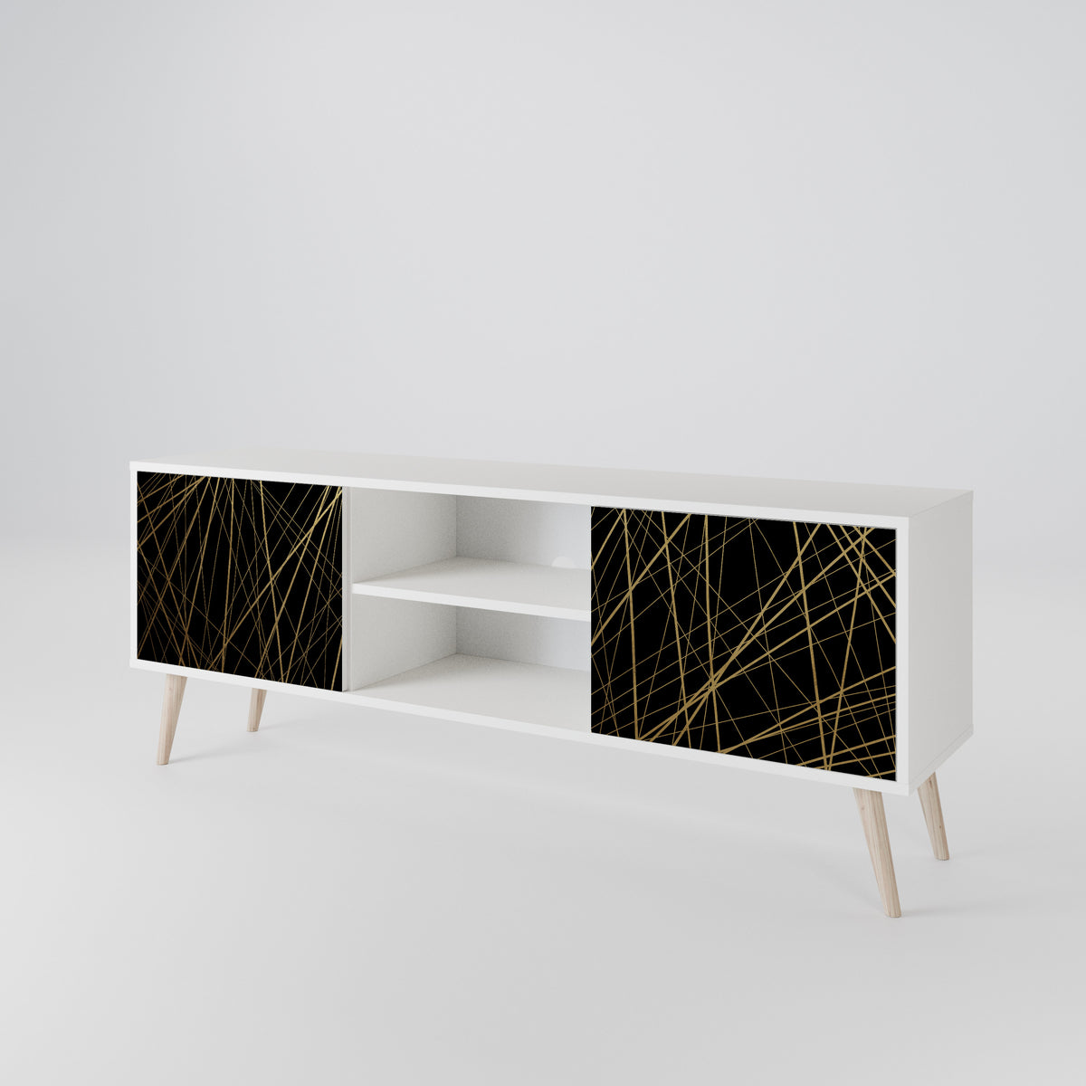 BRIGHT MESH 2-Door TV Cabinet
