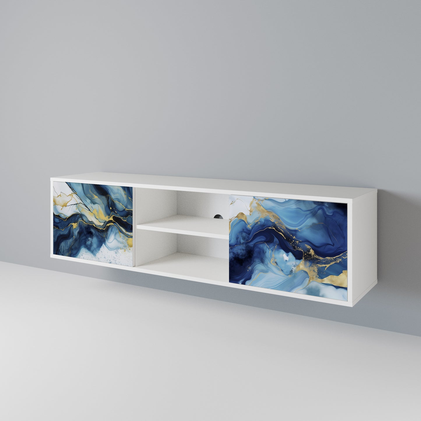 INKY MARBLE Móvel de TV de 2 Portas