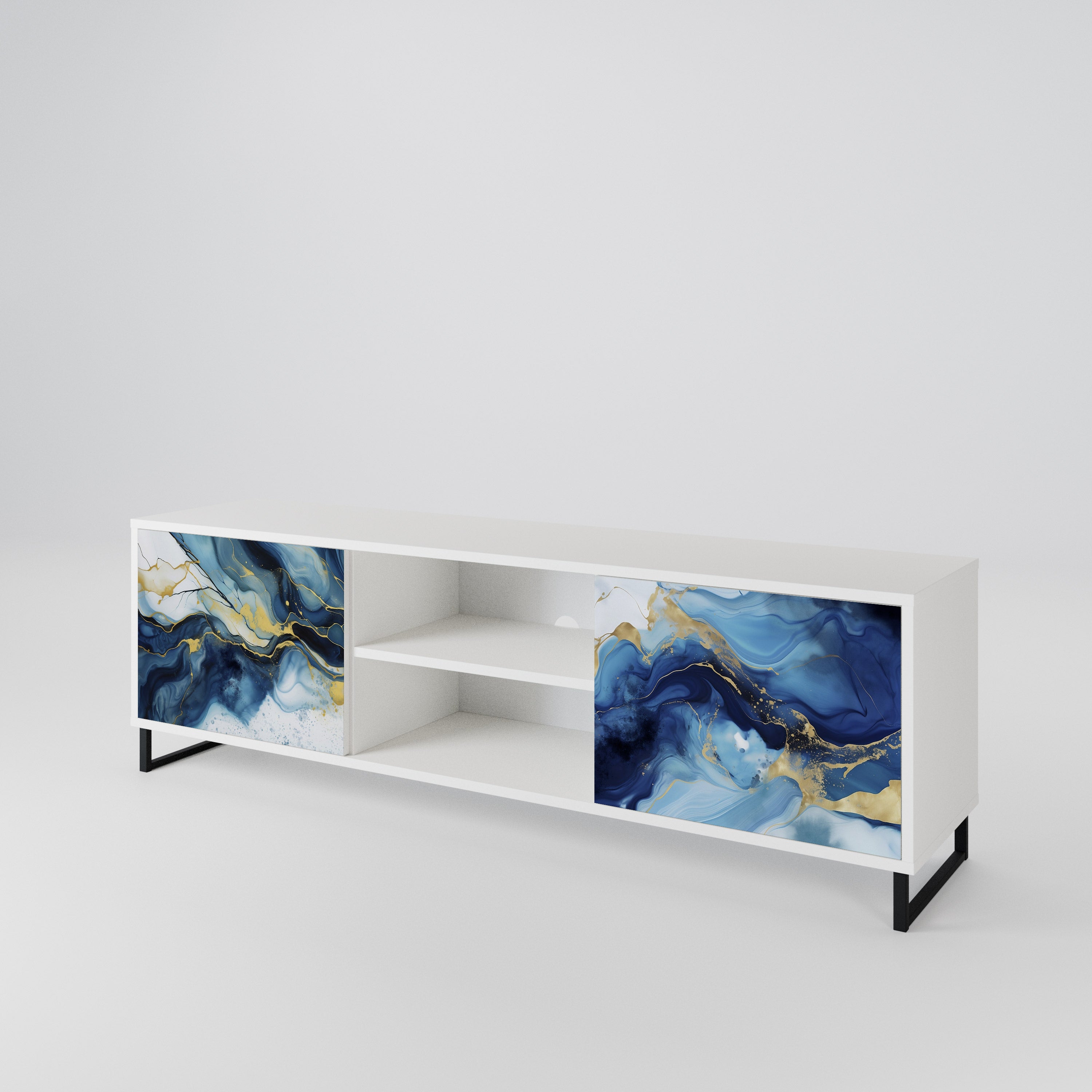 INKY MARBLE Móvel de TV de 2 Portas