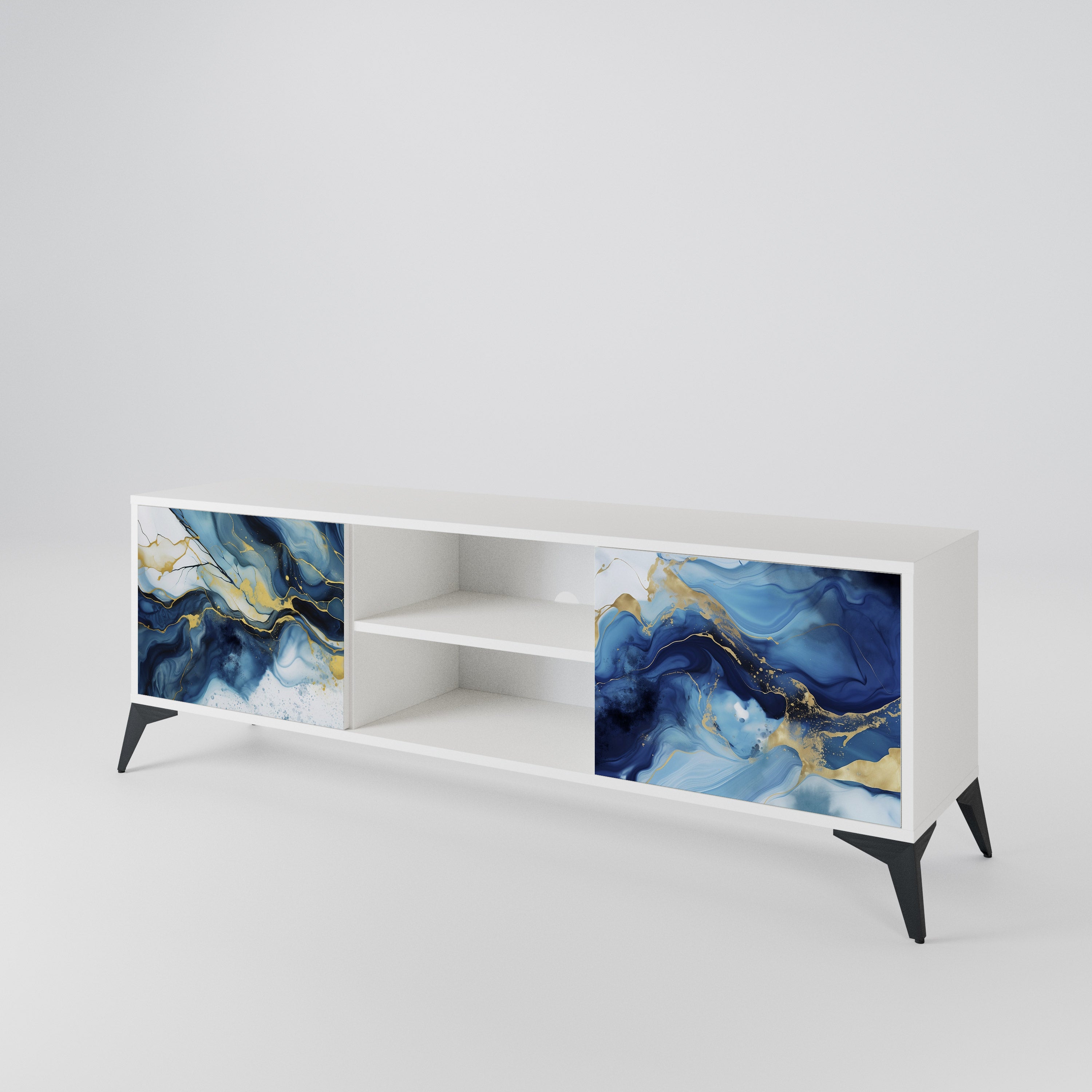 INKY MARBLE Móvel de TV de 2 Portas