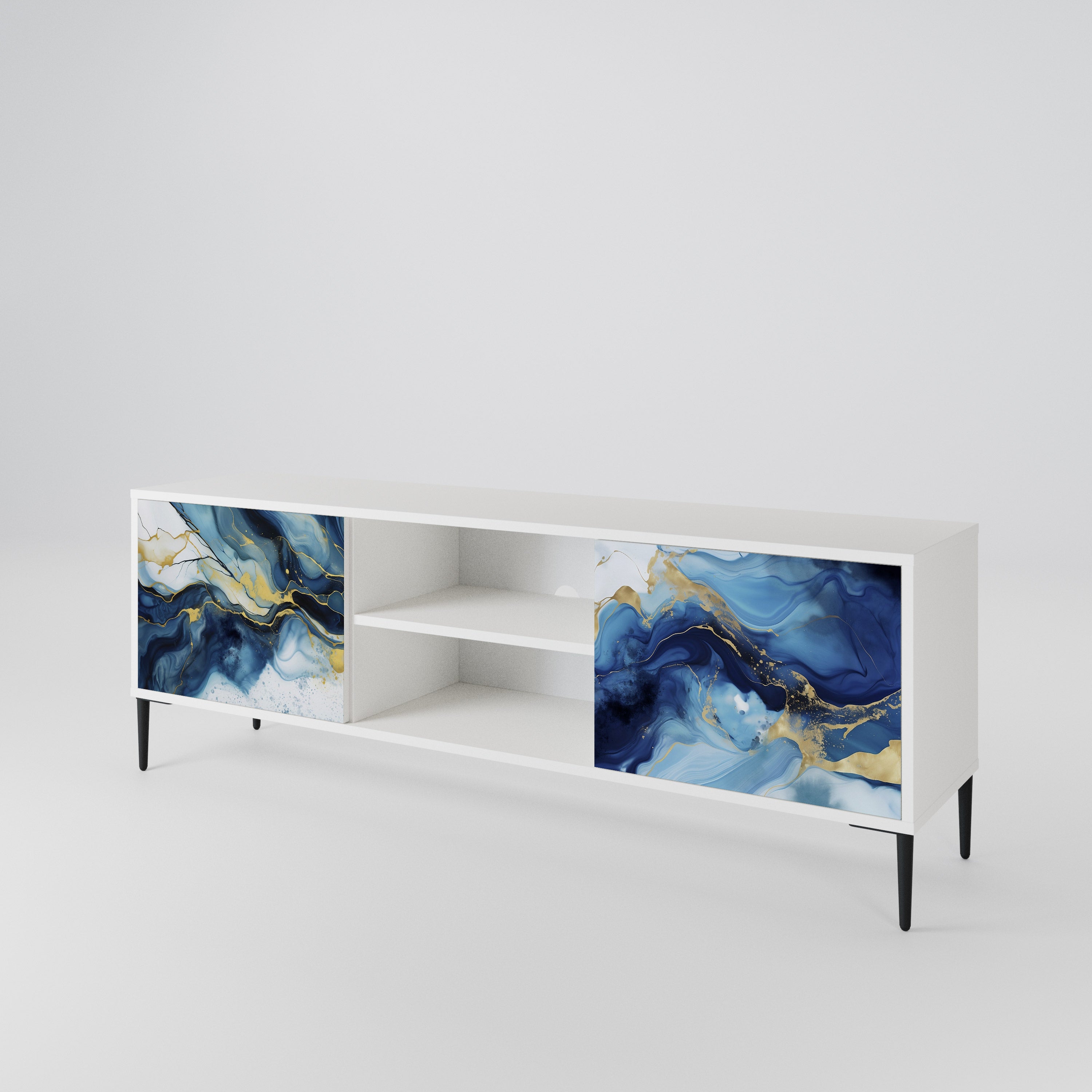 INKY MARBLE Móvel de TV de 2 Portas