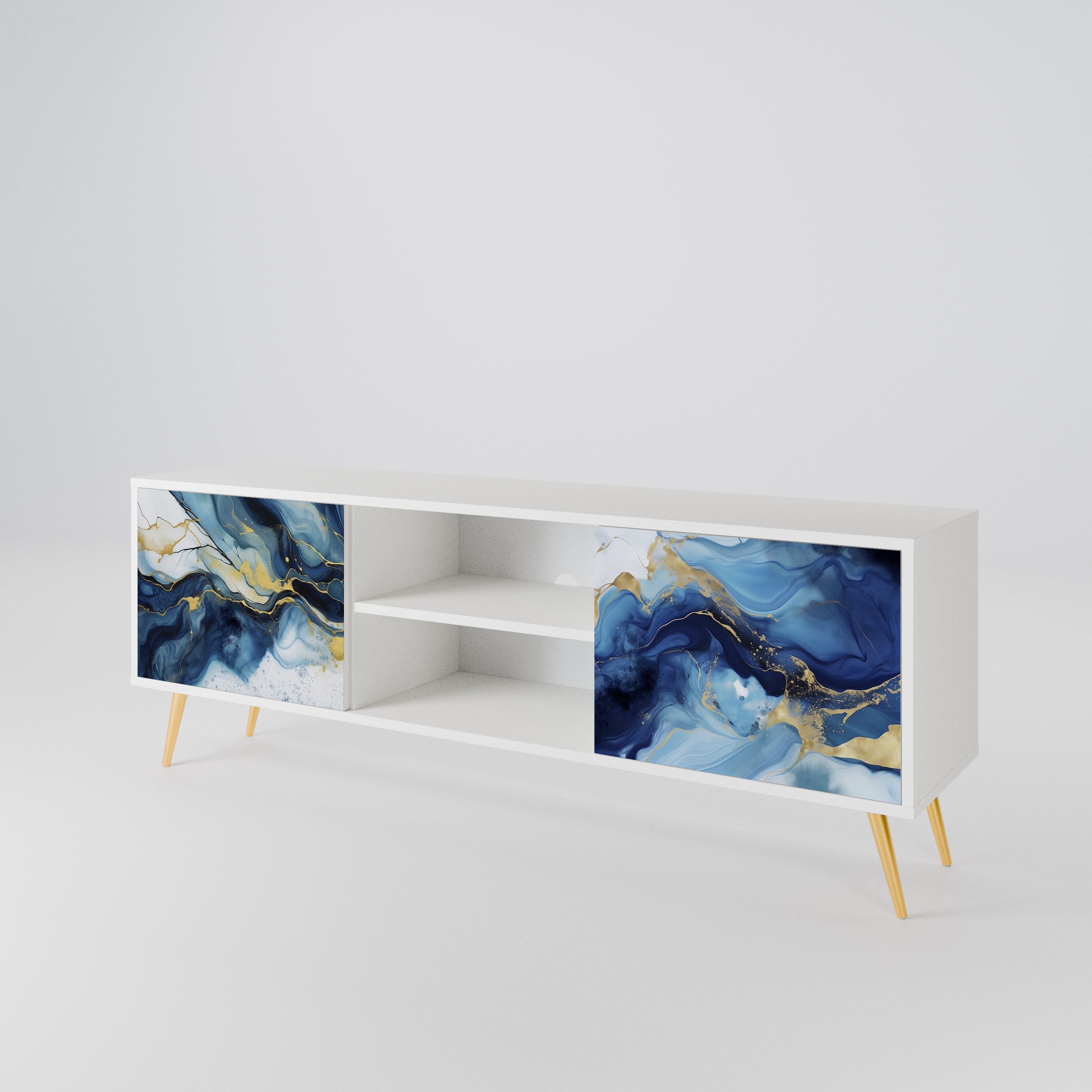 INKY MARBLE Móvel de TV de 2 Portas