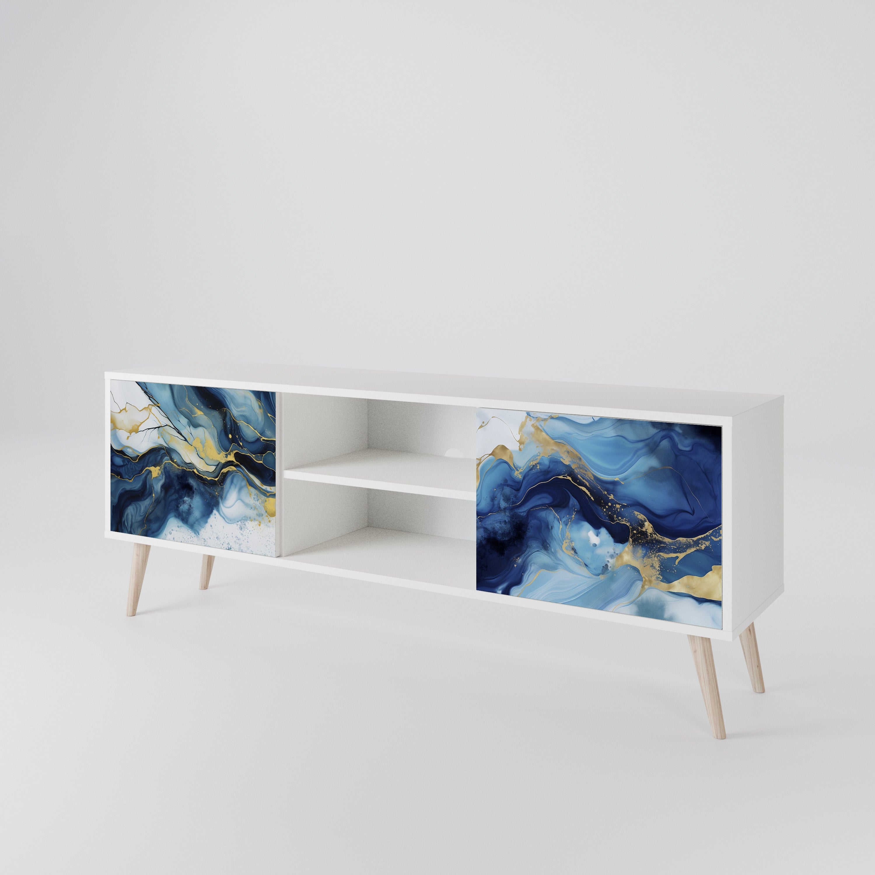 INKY MARBLE Móvel de TV de 2 Portas
