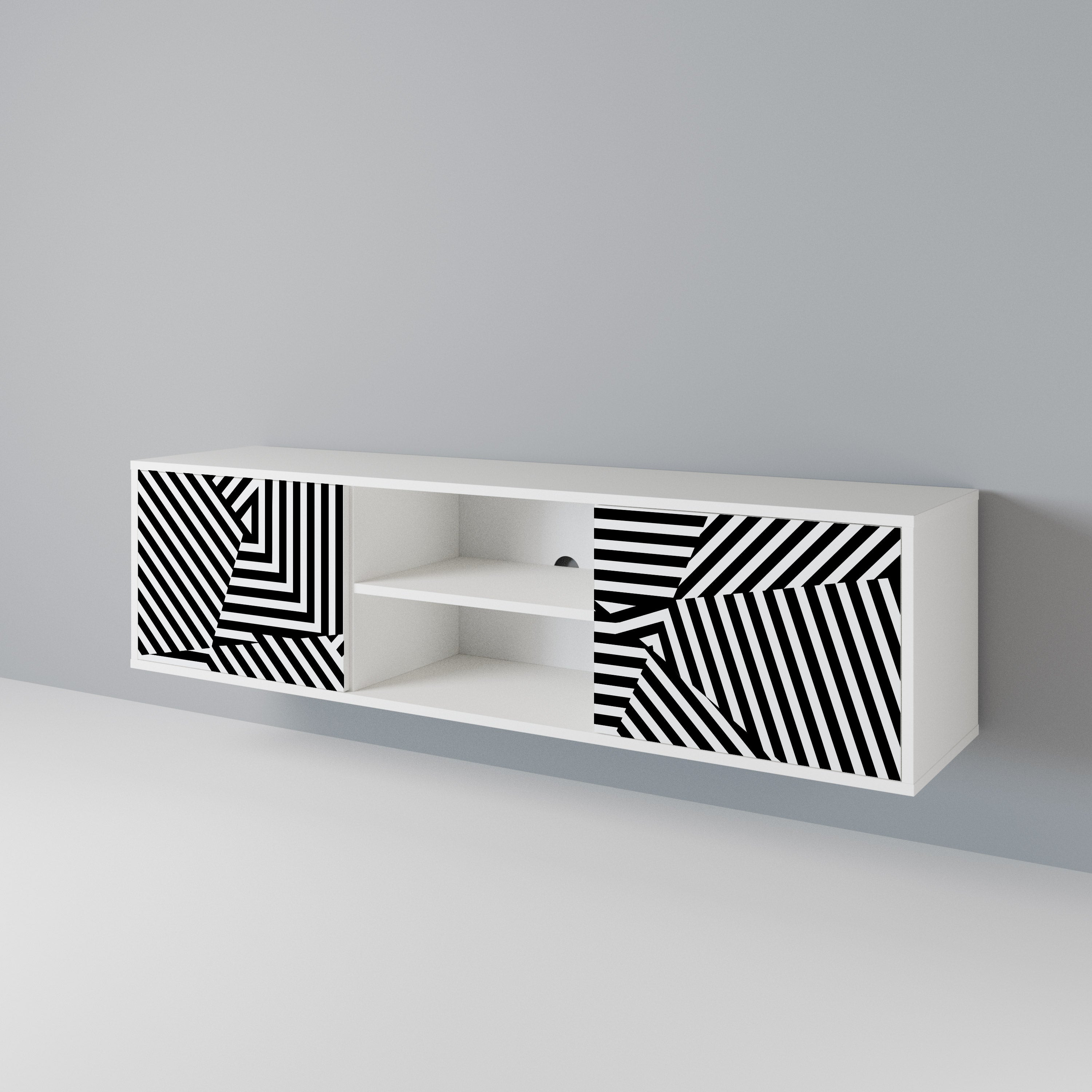 ILLUSIONARY LATTICE Móvel de TV de 2 Portas