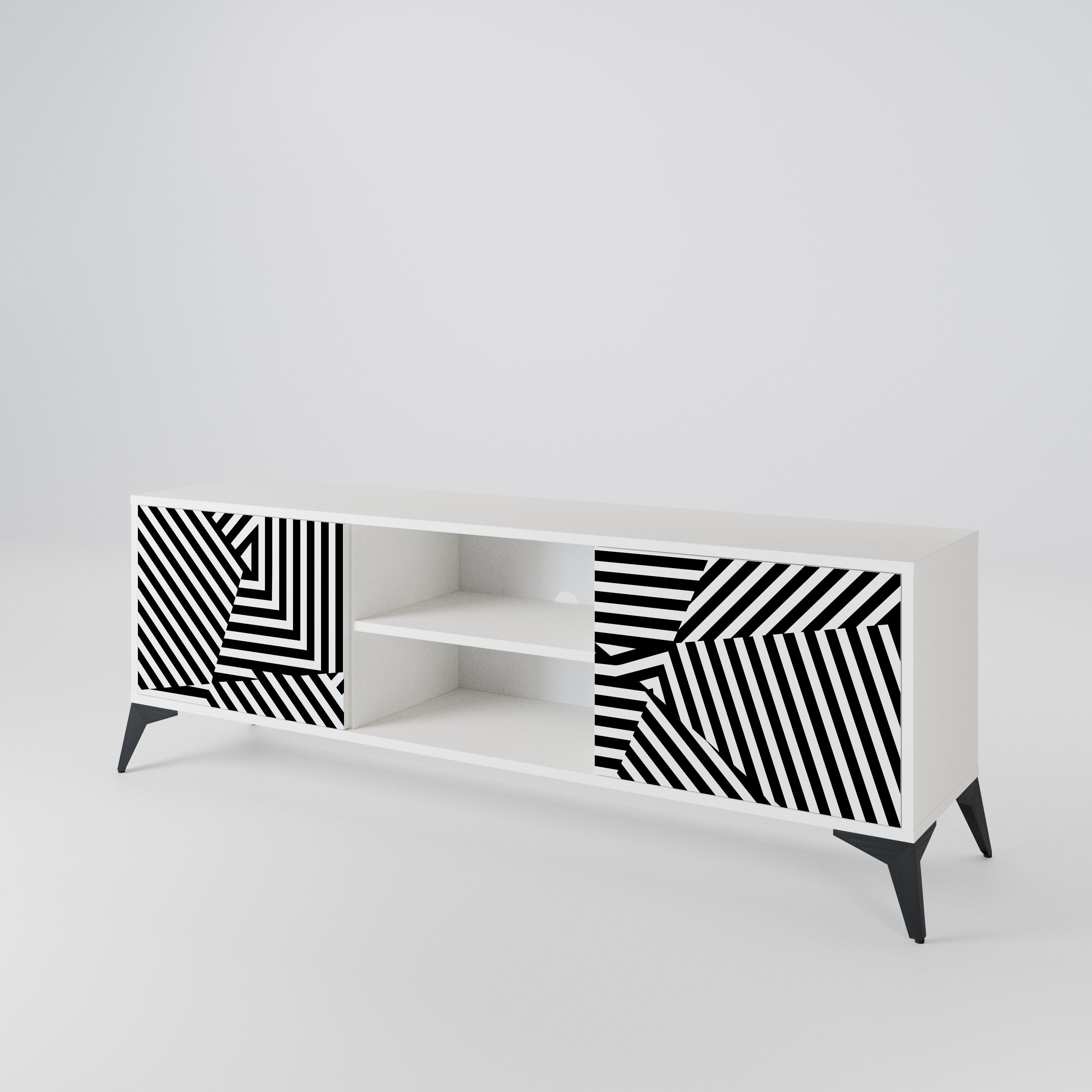 ILLUSIONARY LATTICE Móvel de TV de 2 Portas