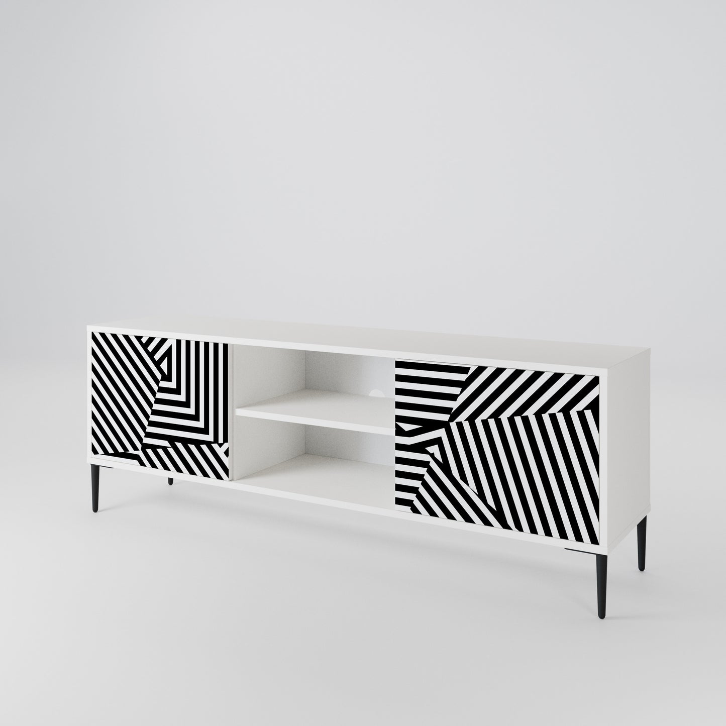 ILLUSIONARY LATTICE Móvel de TV de 2 Portas