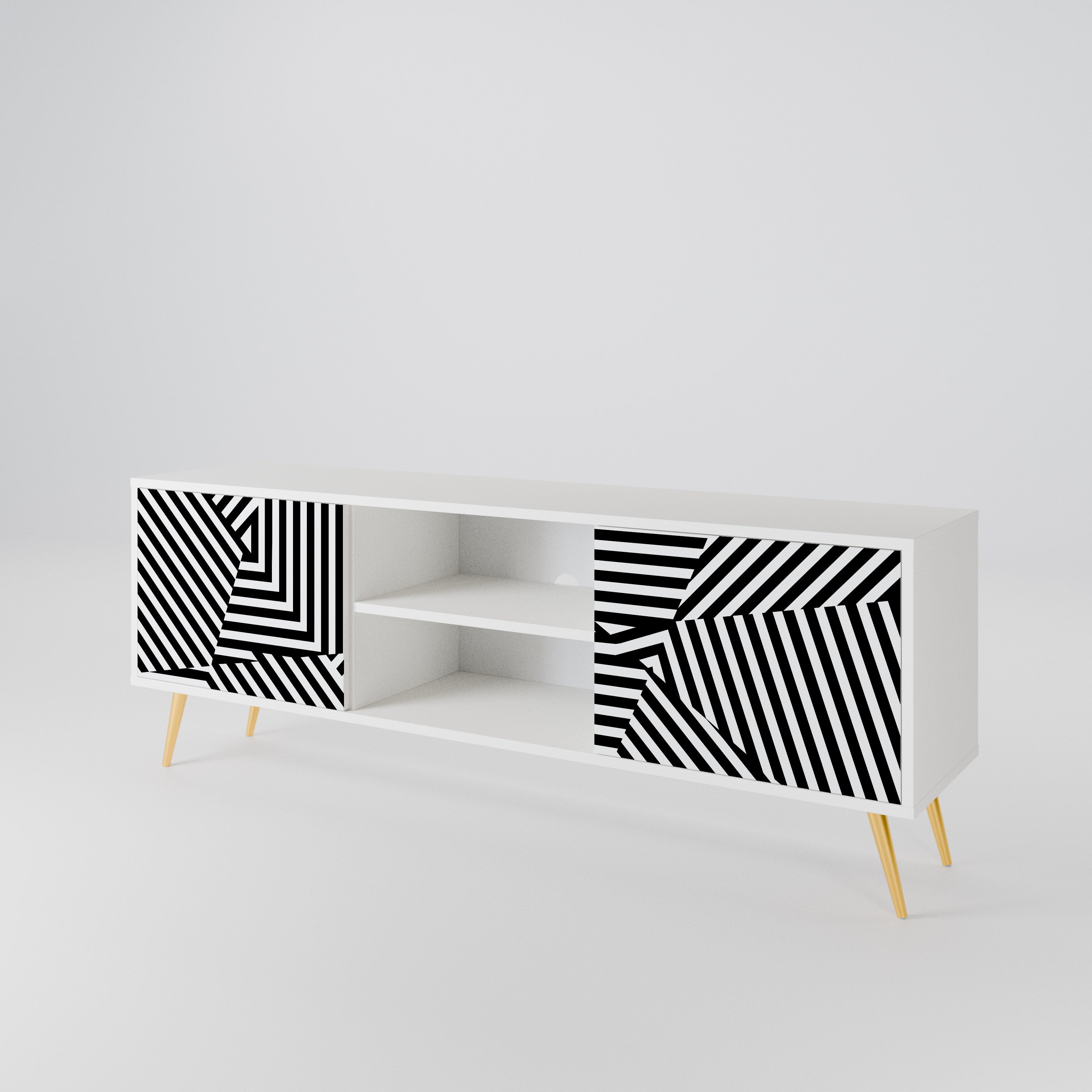 ILLUSIONARY LATTICE Móvel de TV de 2 Portas
