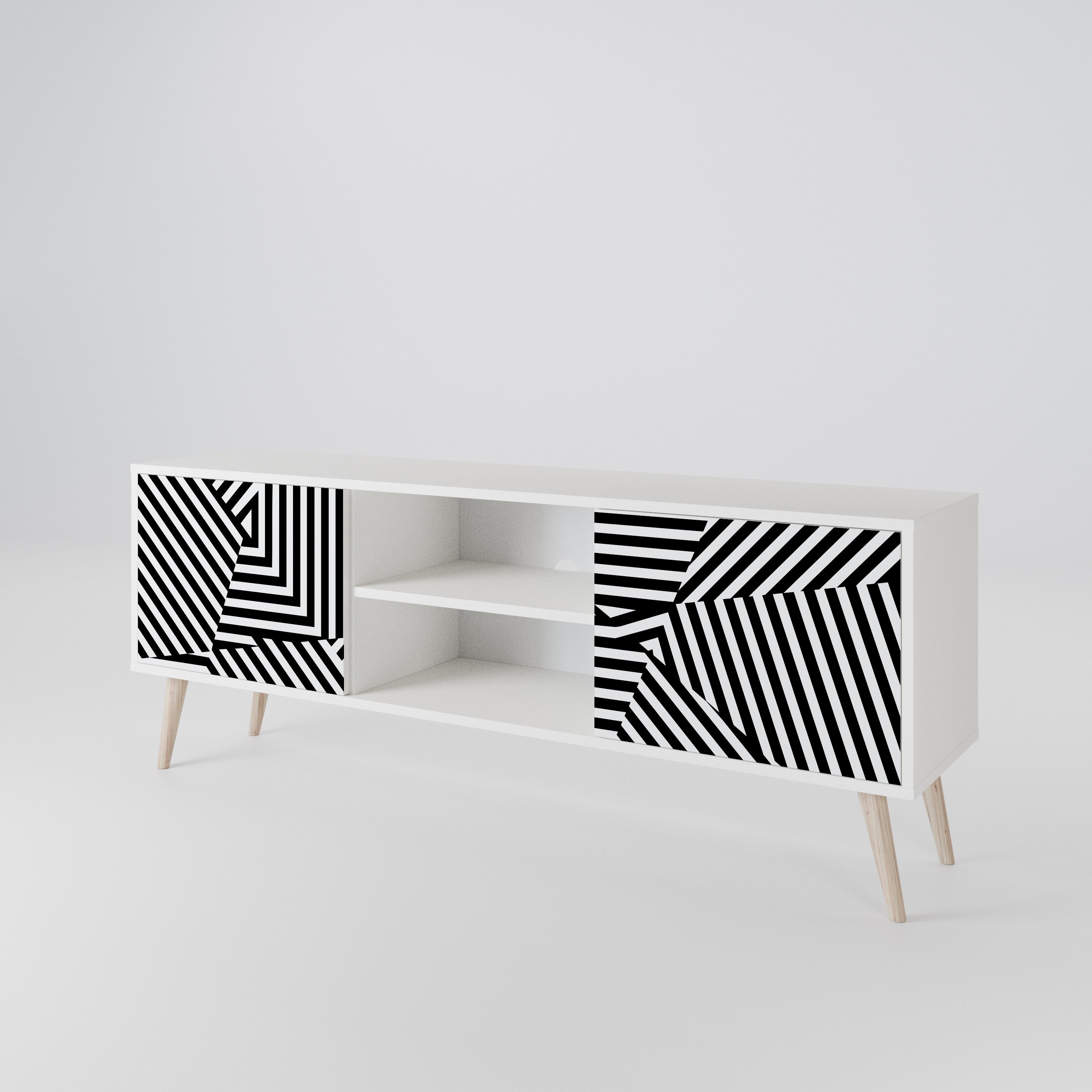 ILLUSIONARY LATTICE Móvel de TV de 2 Portas