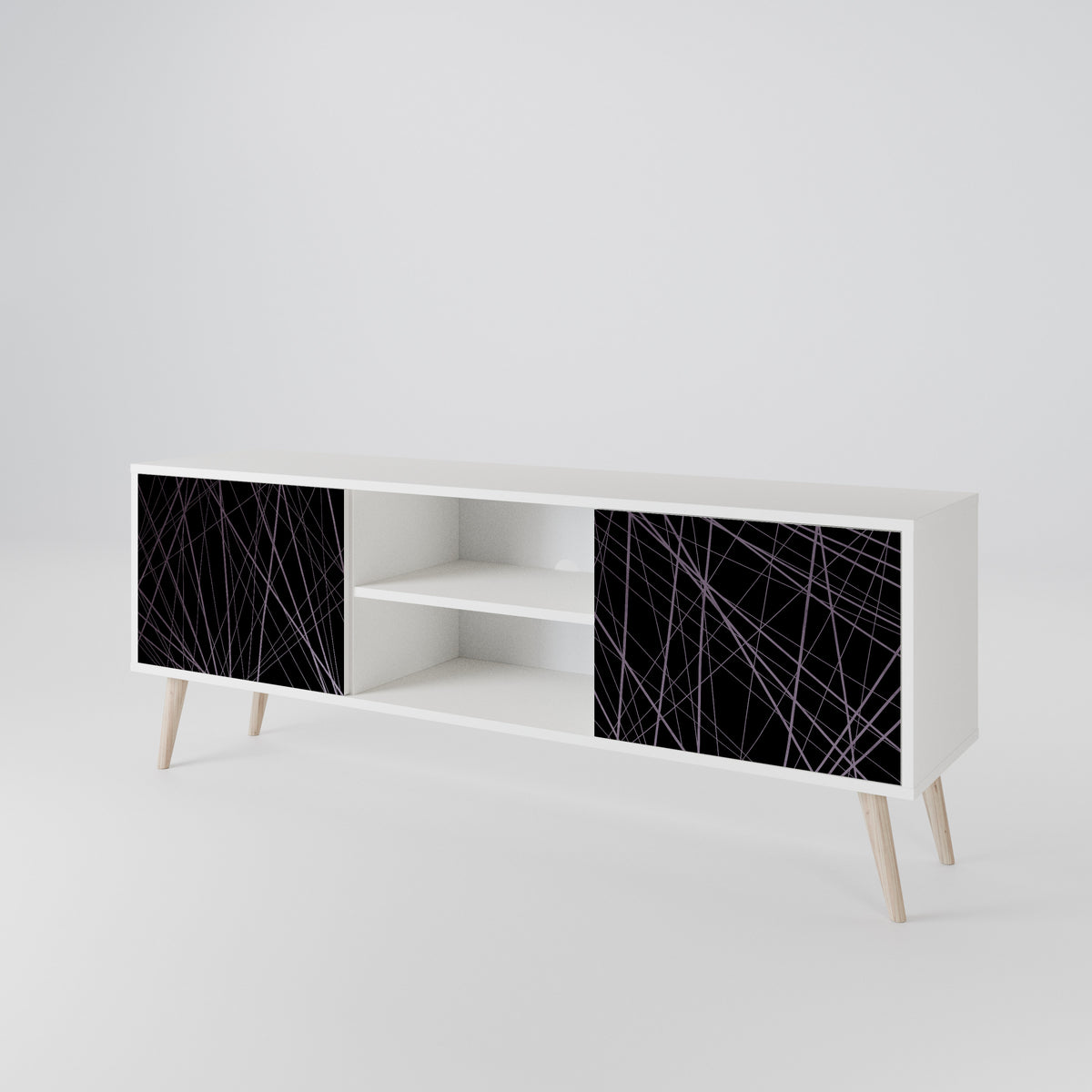 SHIMMER SPIDERGRAM 2-Door TV Cabinet