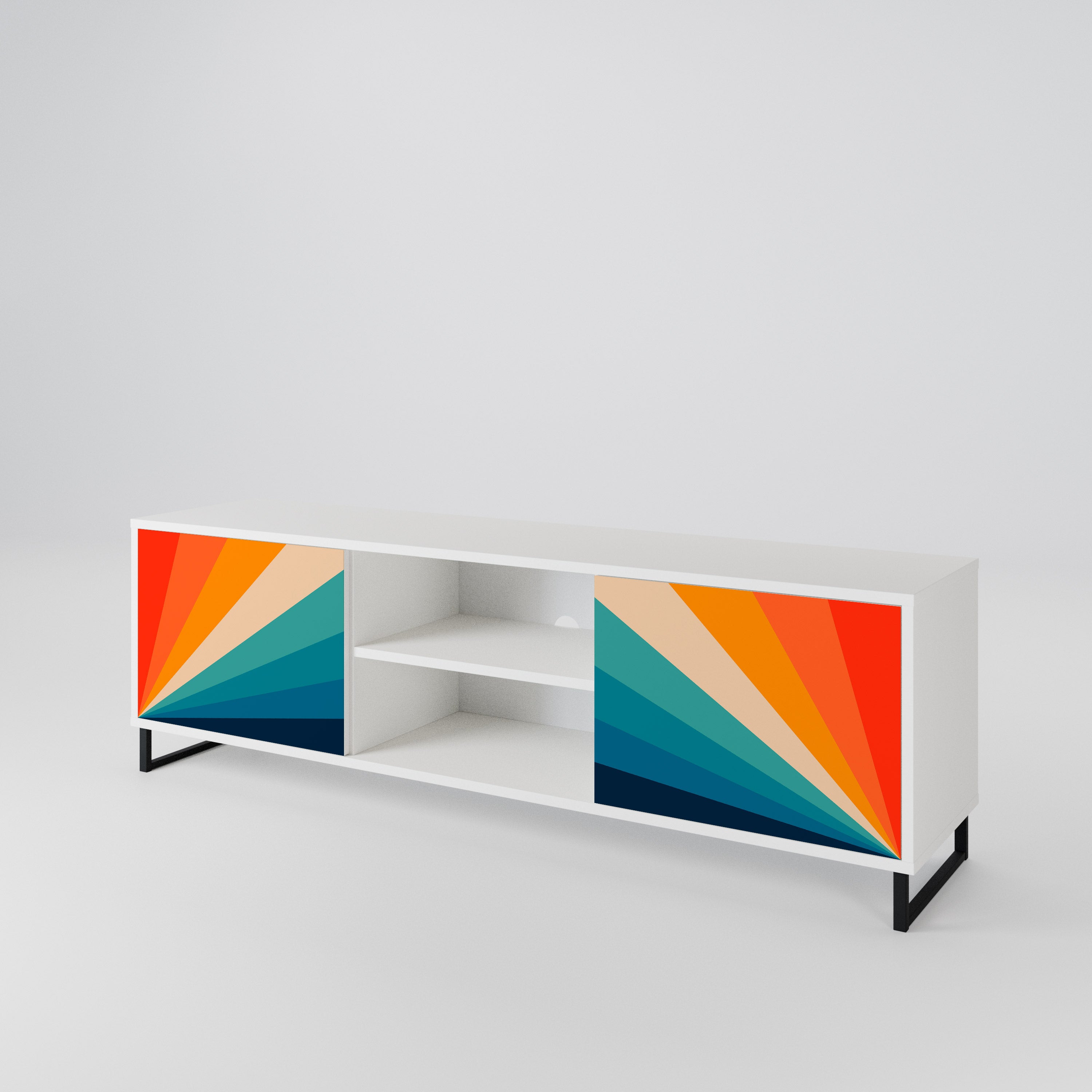 PRISM CONCUSSION Móvel de TV de 2 Portas