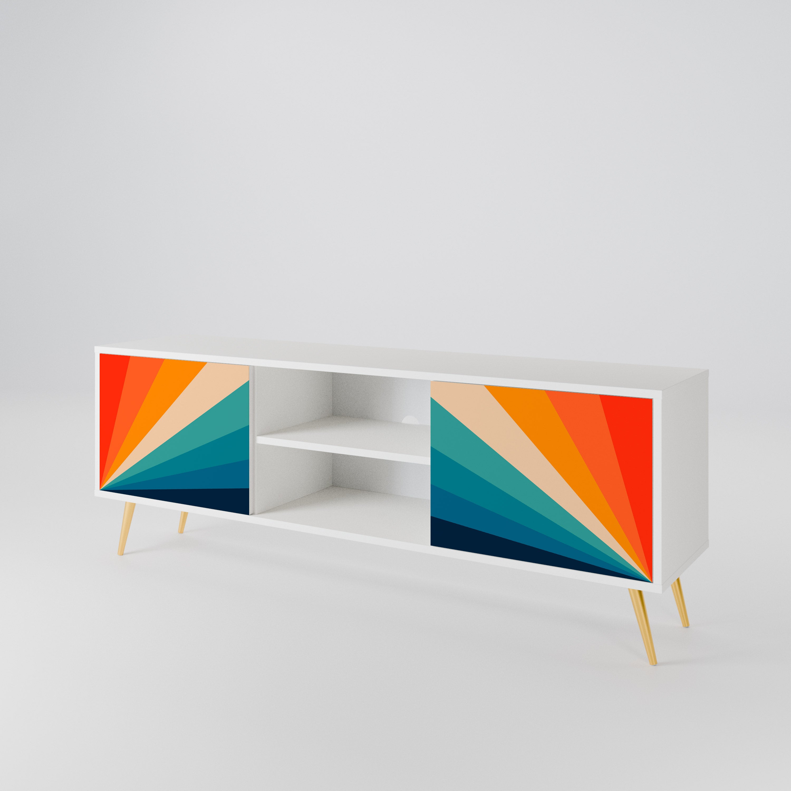 PRISM CONCUSSION Móvel de TV de 2 Portas