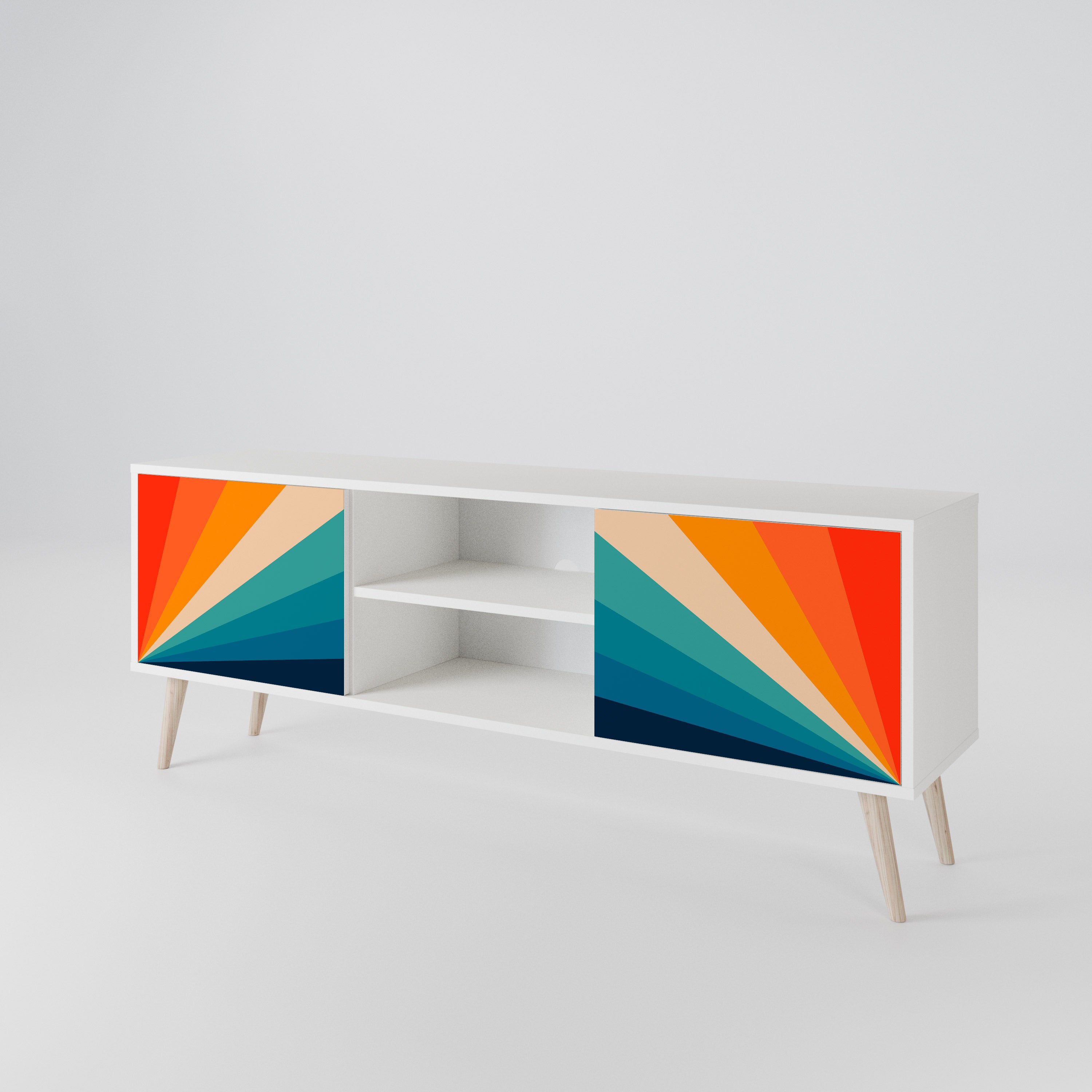 PRISM CONCUSSION Móvel de TV de 2 Portas