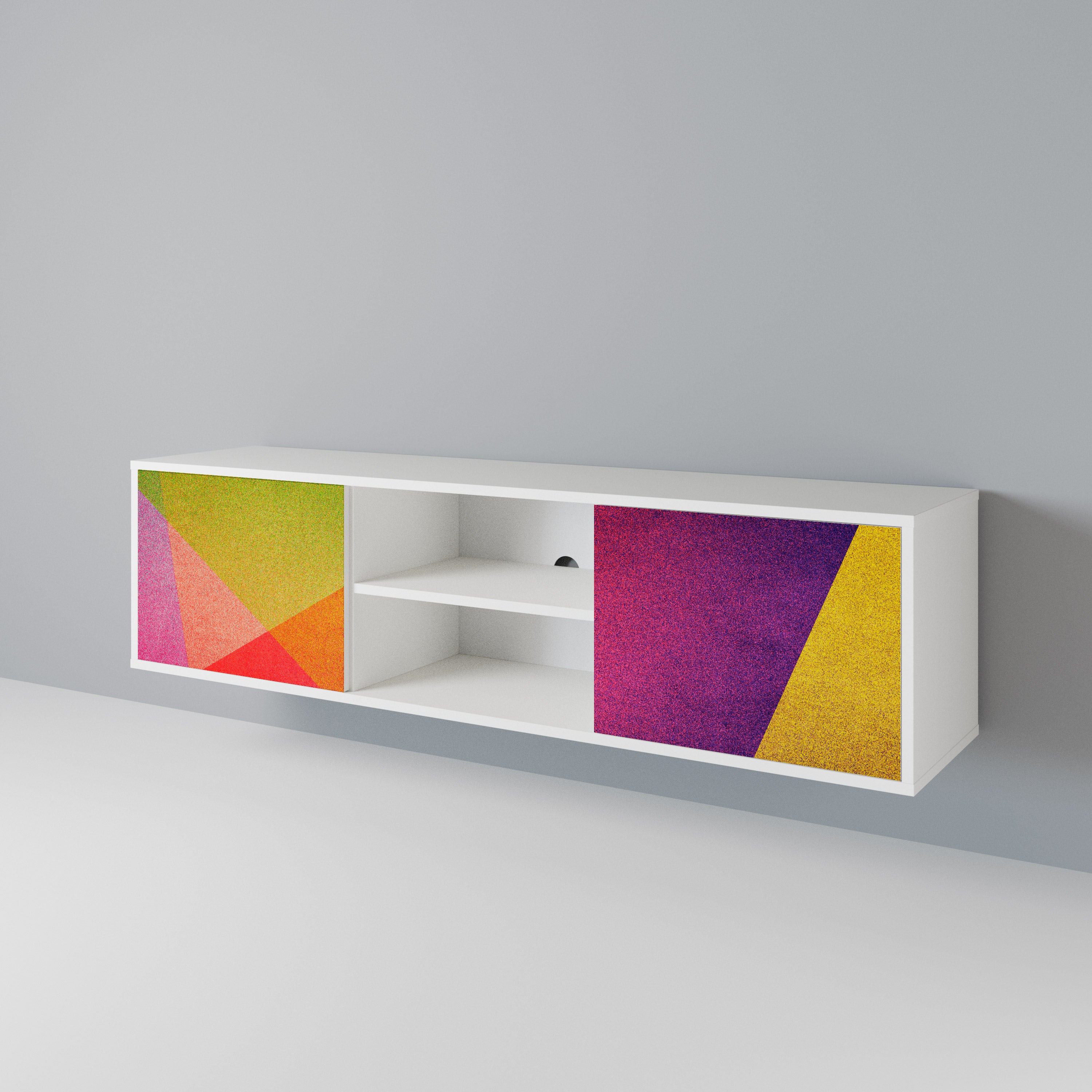 VIVID GEOMETRY Móvel de TV de 2 Portas