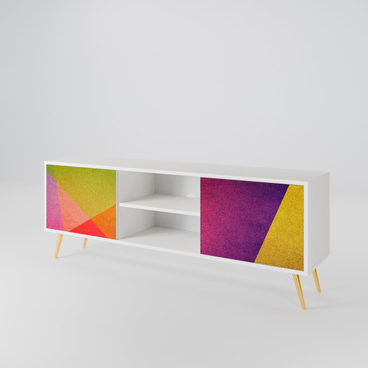 VIVID GEOMETRY 2-Door TV Cabinet