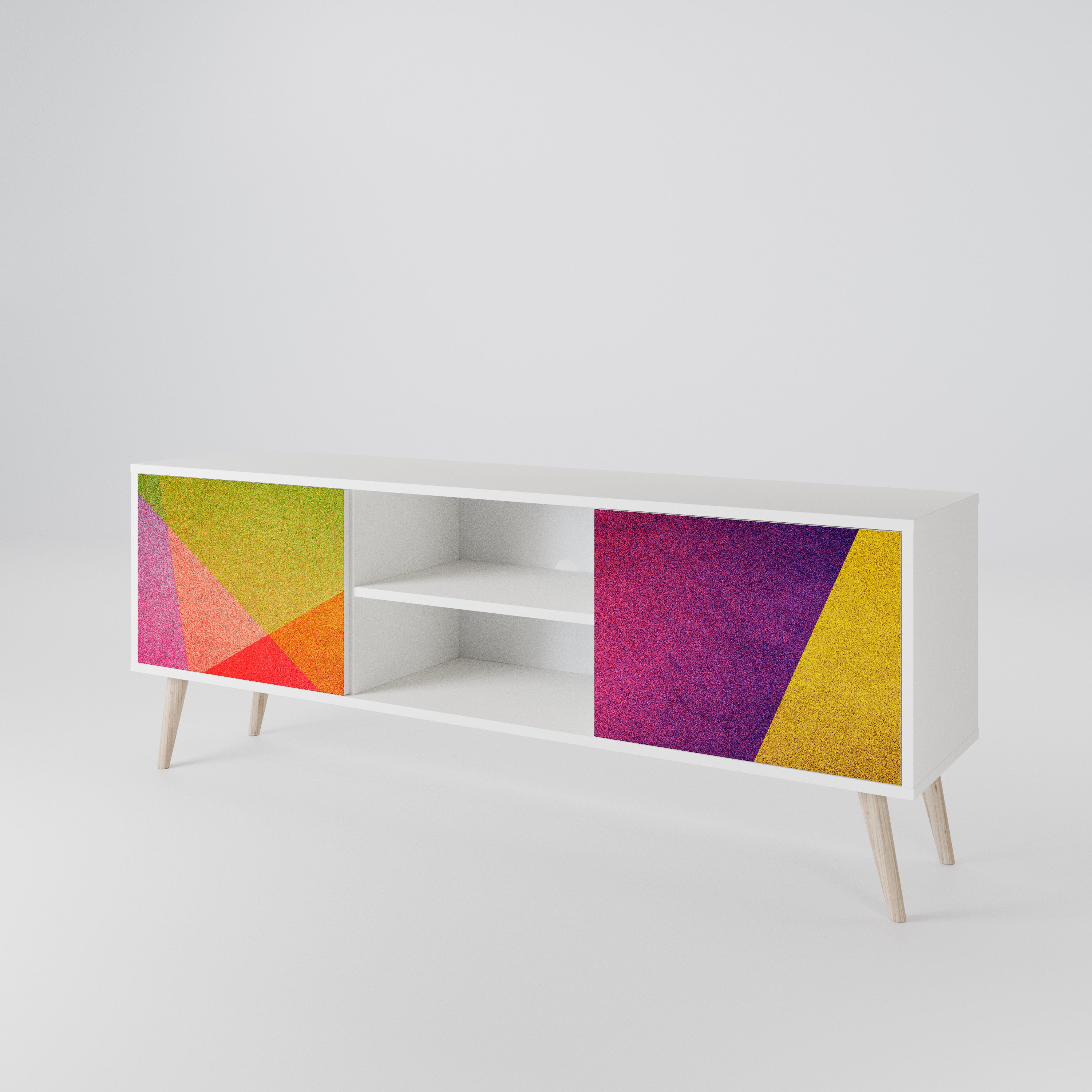 VIVID GEOMETRY Móvel de TV de 2 Portas