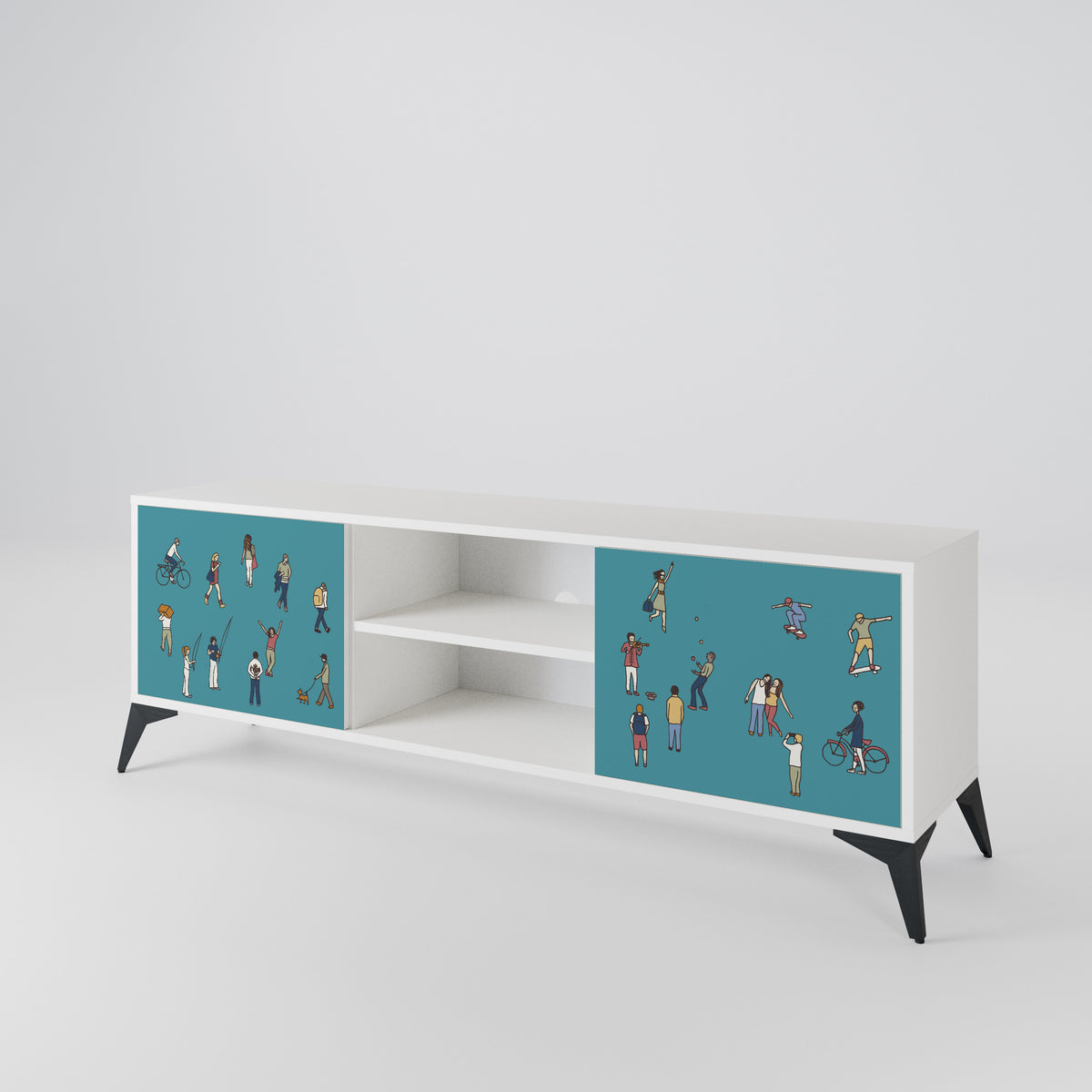 COLLECTIVE STREAM 2-Door TV Cabinet