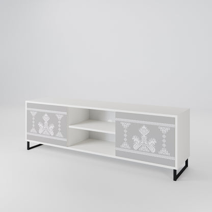 THAI GRAY Móvel de TV de 2 Portas