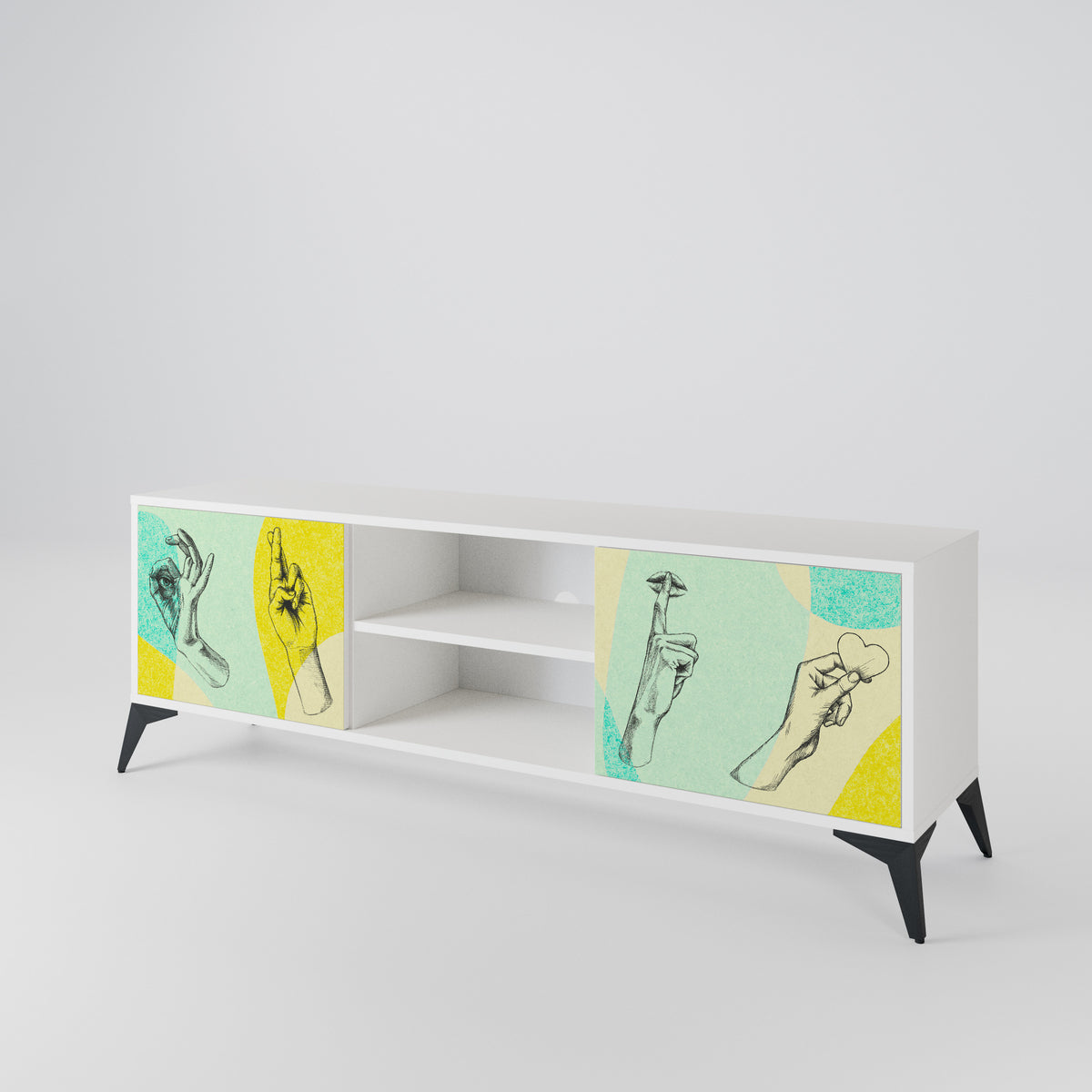 BODY LANGUAGE 2-Door TV Cabinet