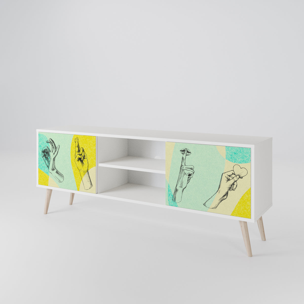 BODY LANGUAGE 2-Door TV Cabinet