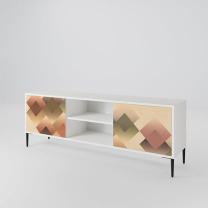 GEOMETRIC FUSION Móvel de TV de 2 Portas