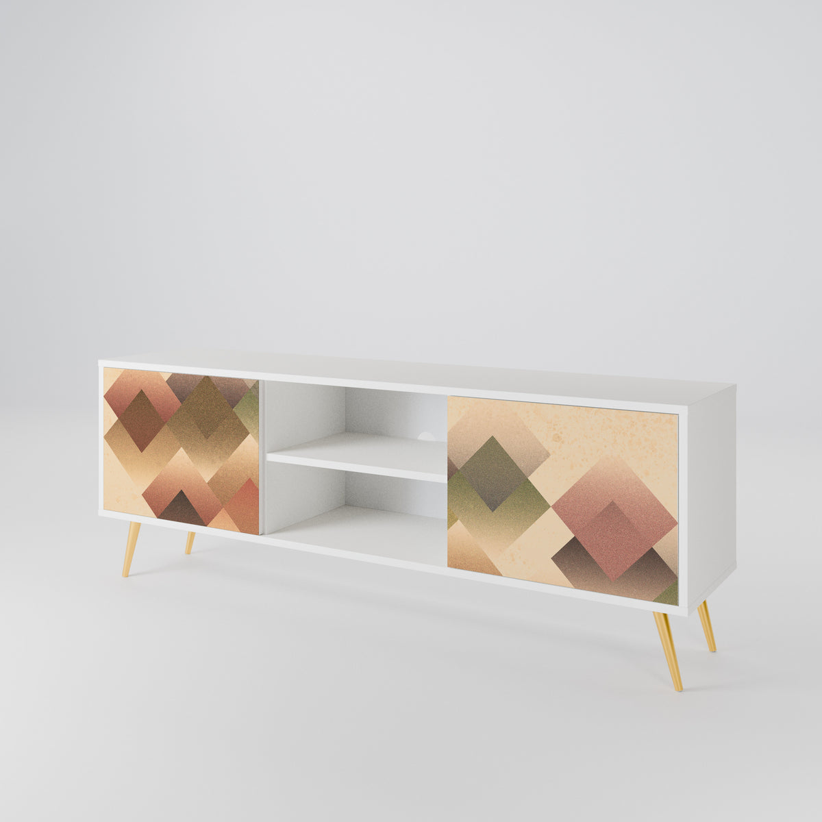 GEOMETRIC FUSION 2-Door TV Cabinet