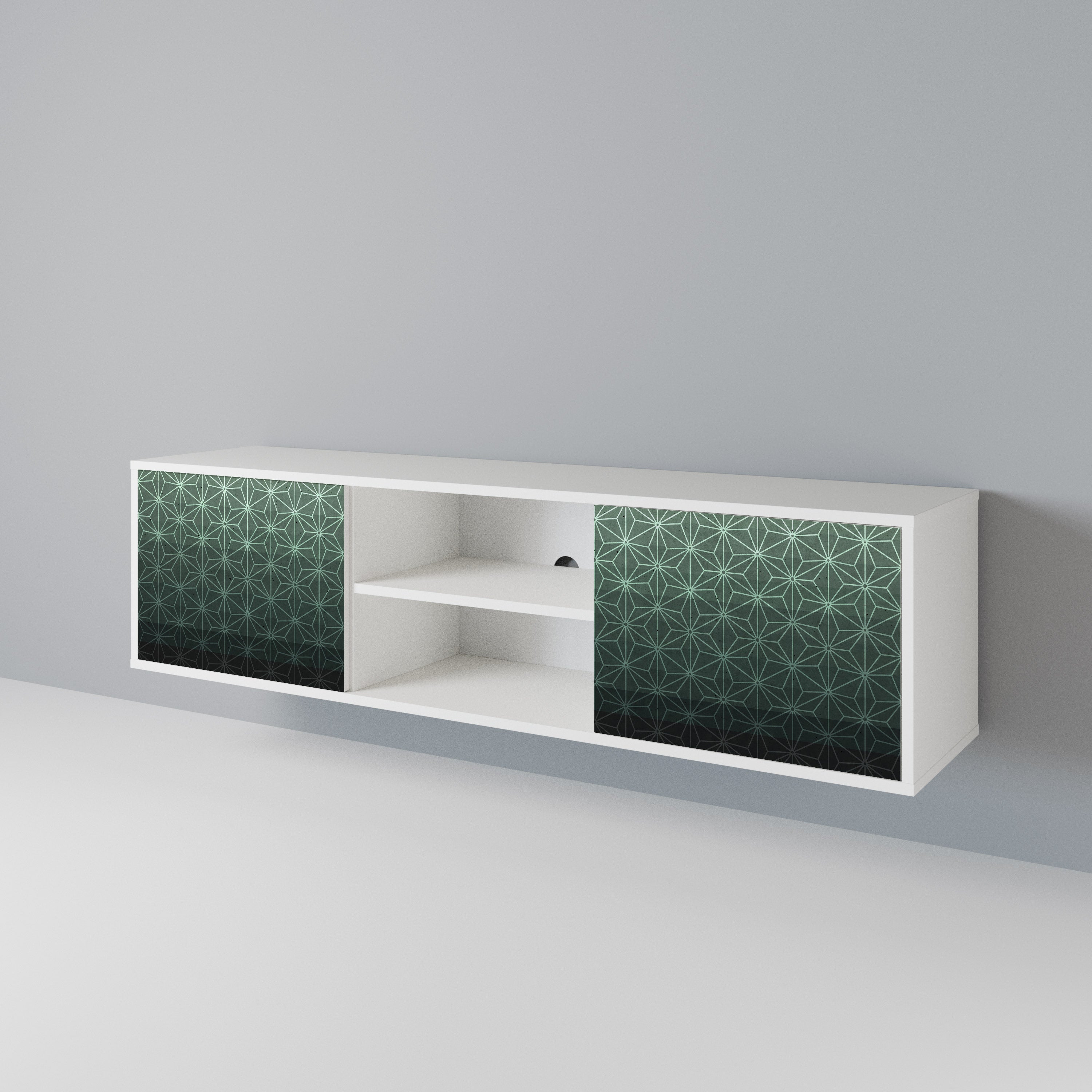 ORNAMENTAL GLIMMER Móvel de TV de 2 Portas