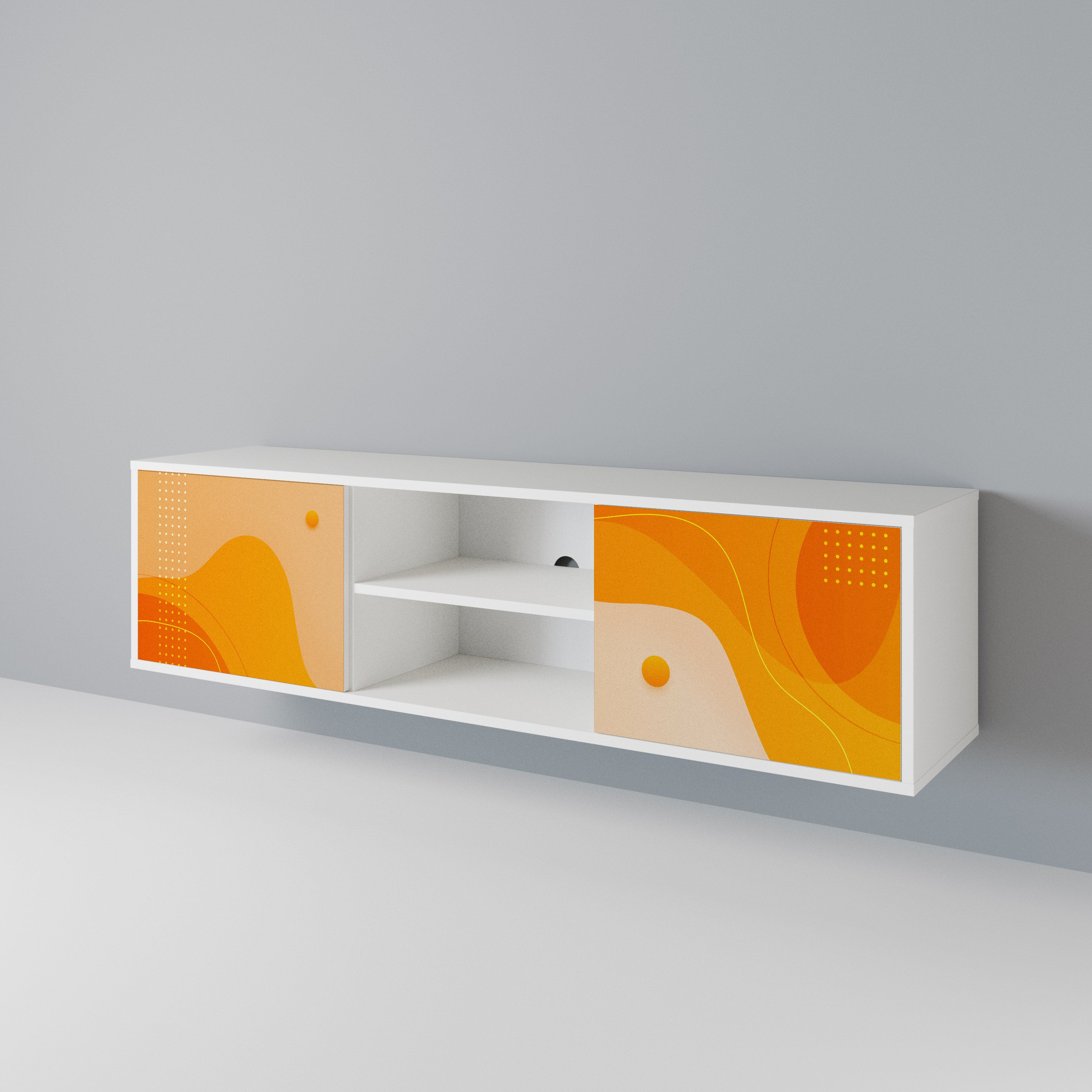 ORANGE ARRANGEMENT Móvel de TV de 2 Portas