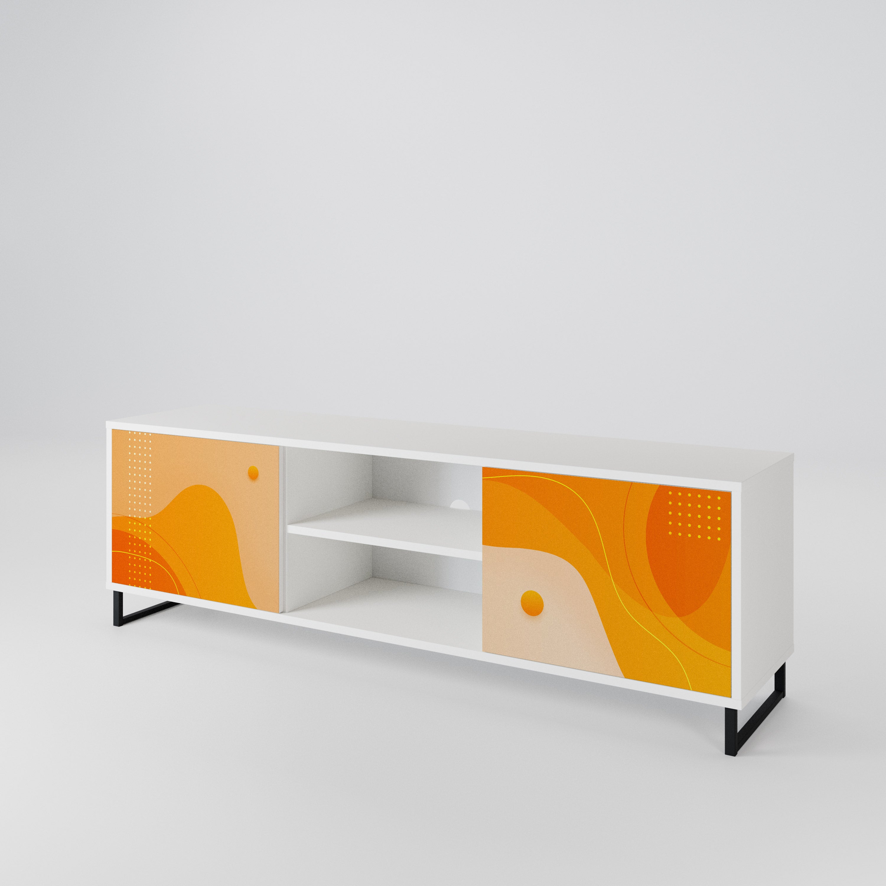 ORANGE ARRANGEMENT Móvel de TV de 2 Portas